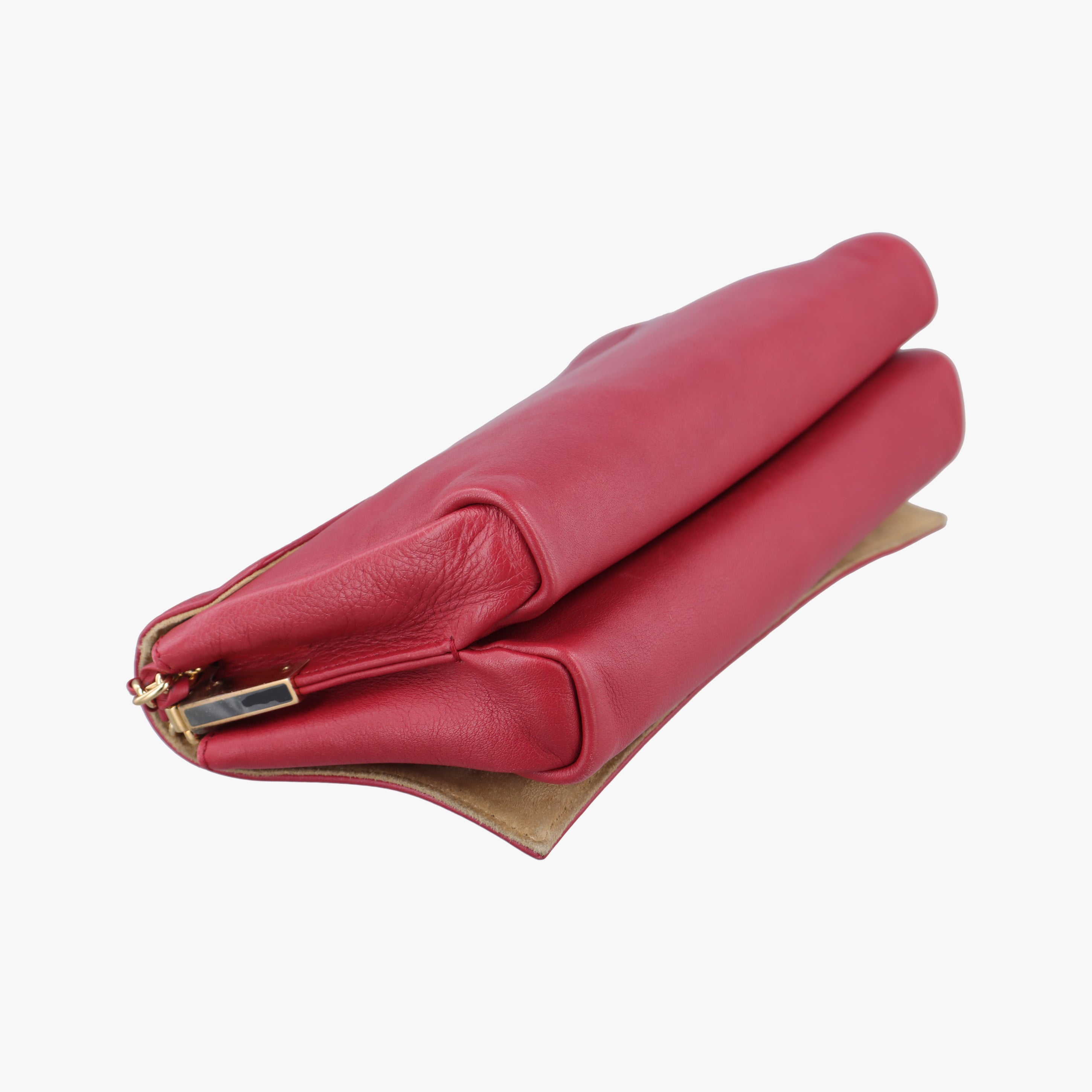 Pequin Embossed Striped Claudia Red Leather 8BT204 8BT204-F00 129-2566ペカン エンボス ストライプ クラウディア レッド レザー 8BT204 8BT204-F00 129-2566