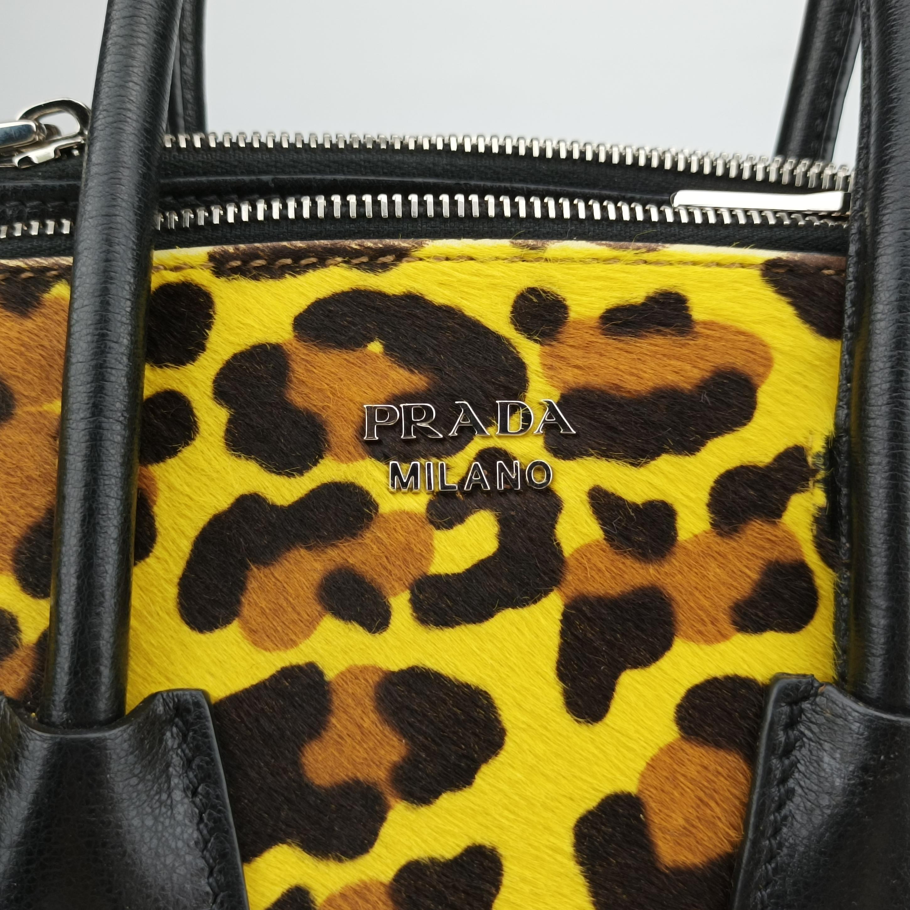 Leopard Pattern Cavallino yellow×Multicolour suede×Leather×ponyhair 1BA025 117 Aレオパード カヴァッリーノ イエロー×マルチカラー スエード×レザー×ハラコ 1BA025 117 A