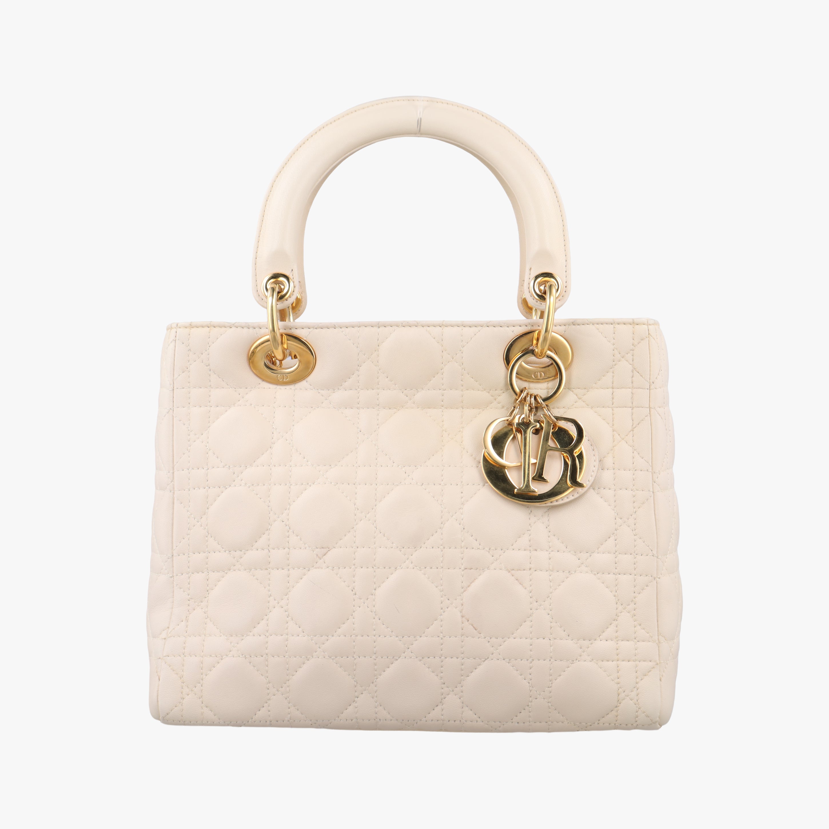 Lady Dior Beige Patent 05-MA-0057レディディオール ベージュ パテント 05-MA-0057
