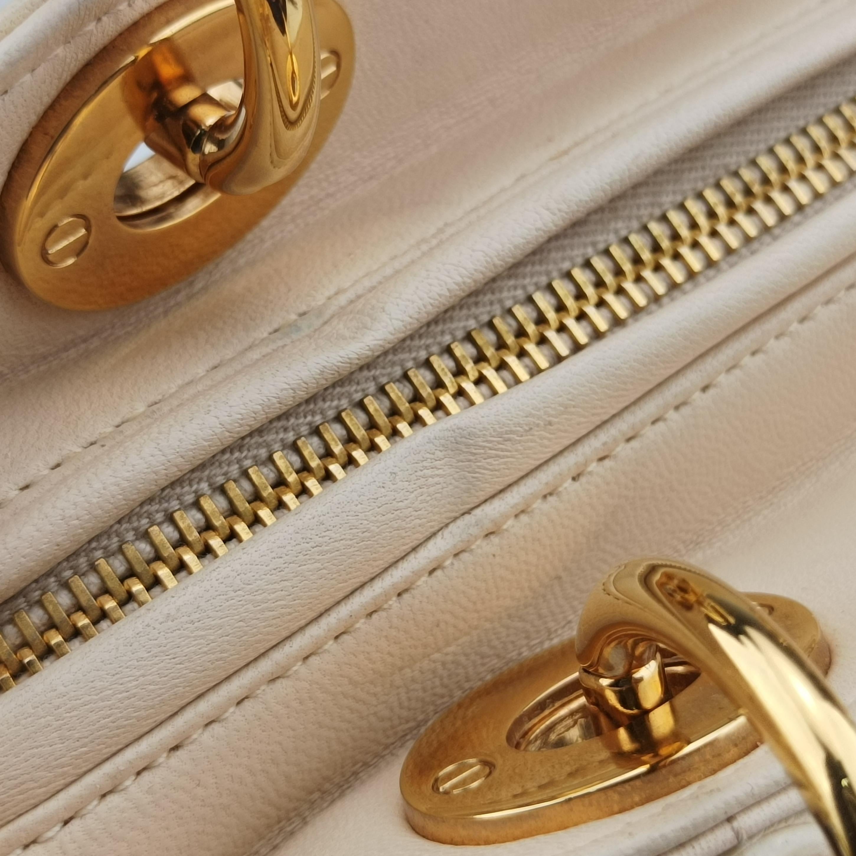 Lady Dior Beige Patent 05-MA-0057レディディオール ベージュ パテント 05-MA-0057