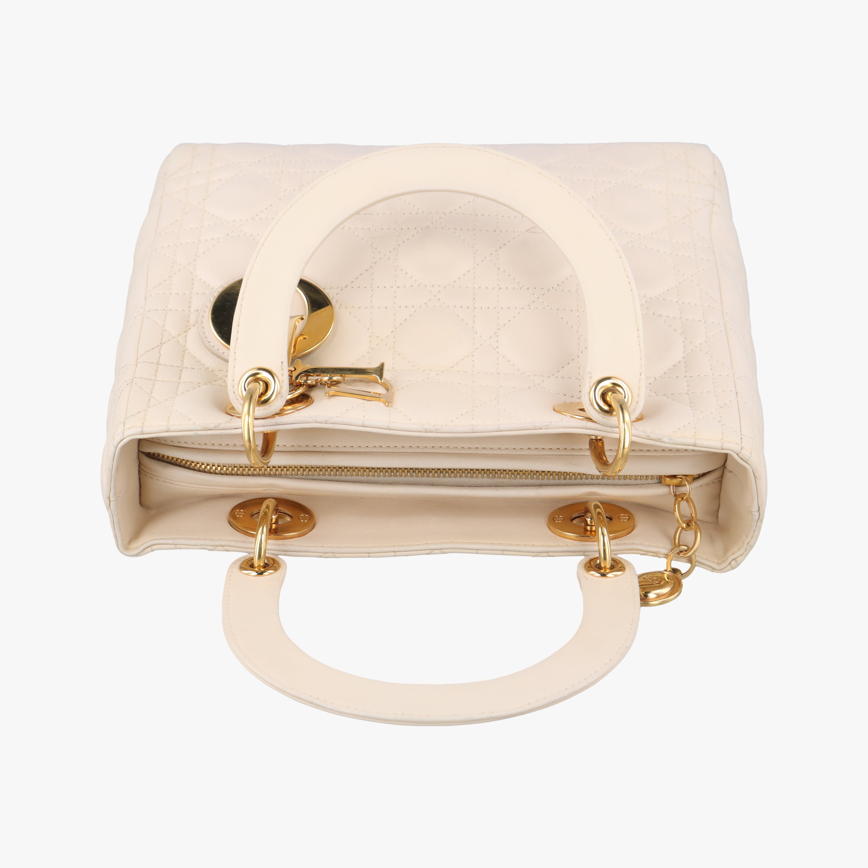 Lady Dior Beige Patent 05-MA-0057レディディオール ベージュ パテント 05-MA-0057