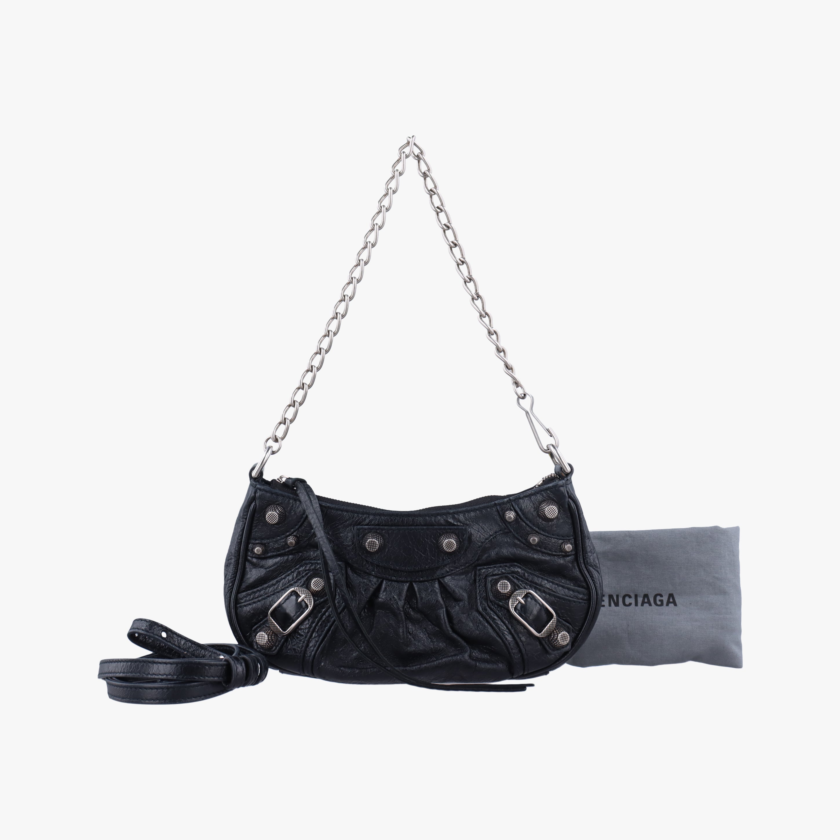 Le Cagole mini black lambskin 695814.1000.R.493075ル カゴール ミニ ブラック ラムスキン 695814.1000.R.493075