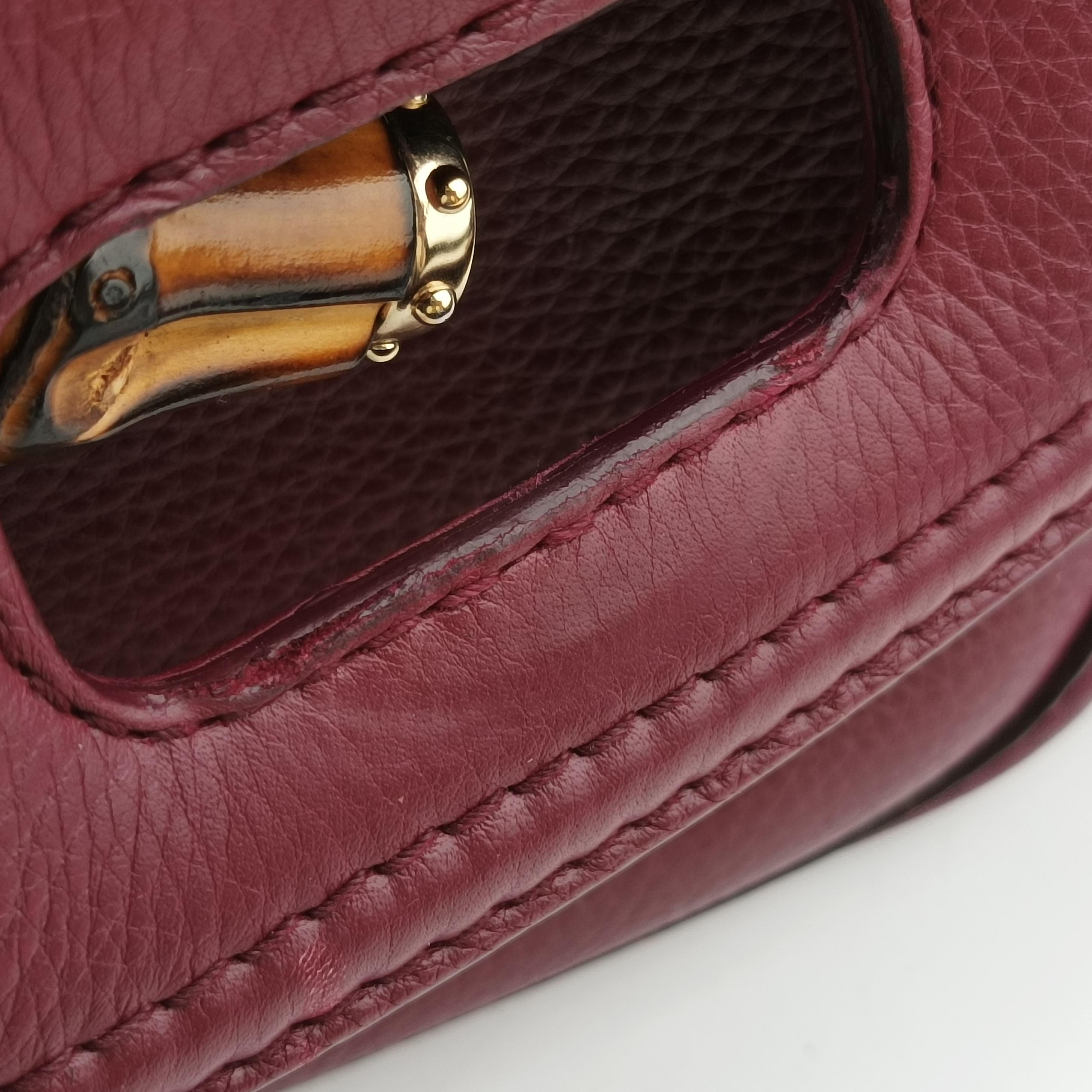 New Bamboo Burgundy Leather 254884 H9923019ニューバンブー ワインレッド レザー 254884 H9923019