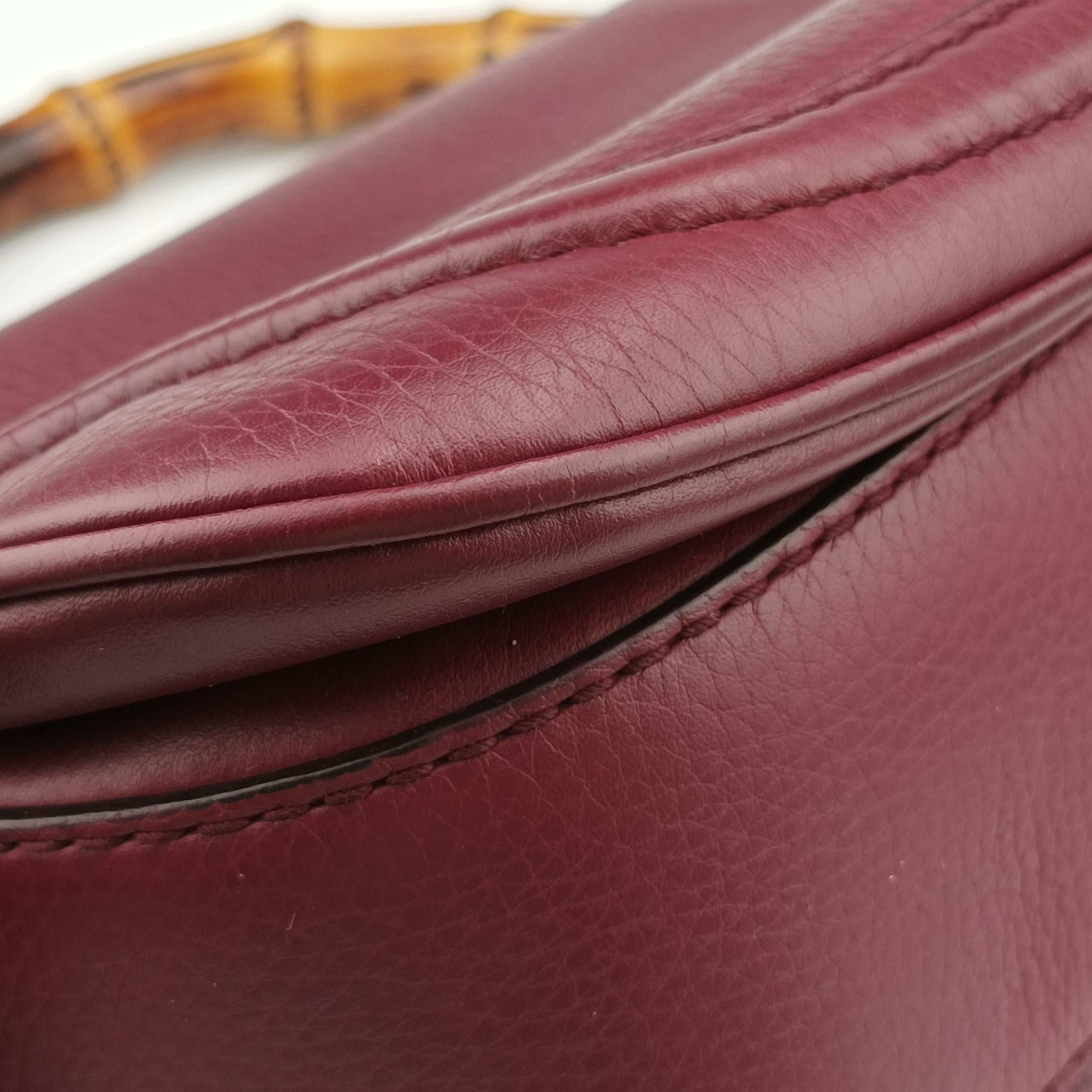 New Bamboo Burgundy Leather 254884 H9923019ニューバンブー ワインレッド レザー 254884 H9923019