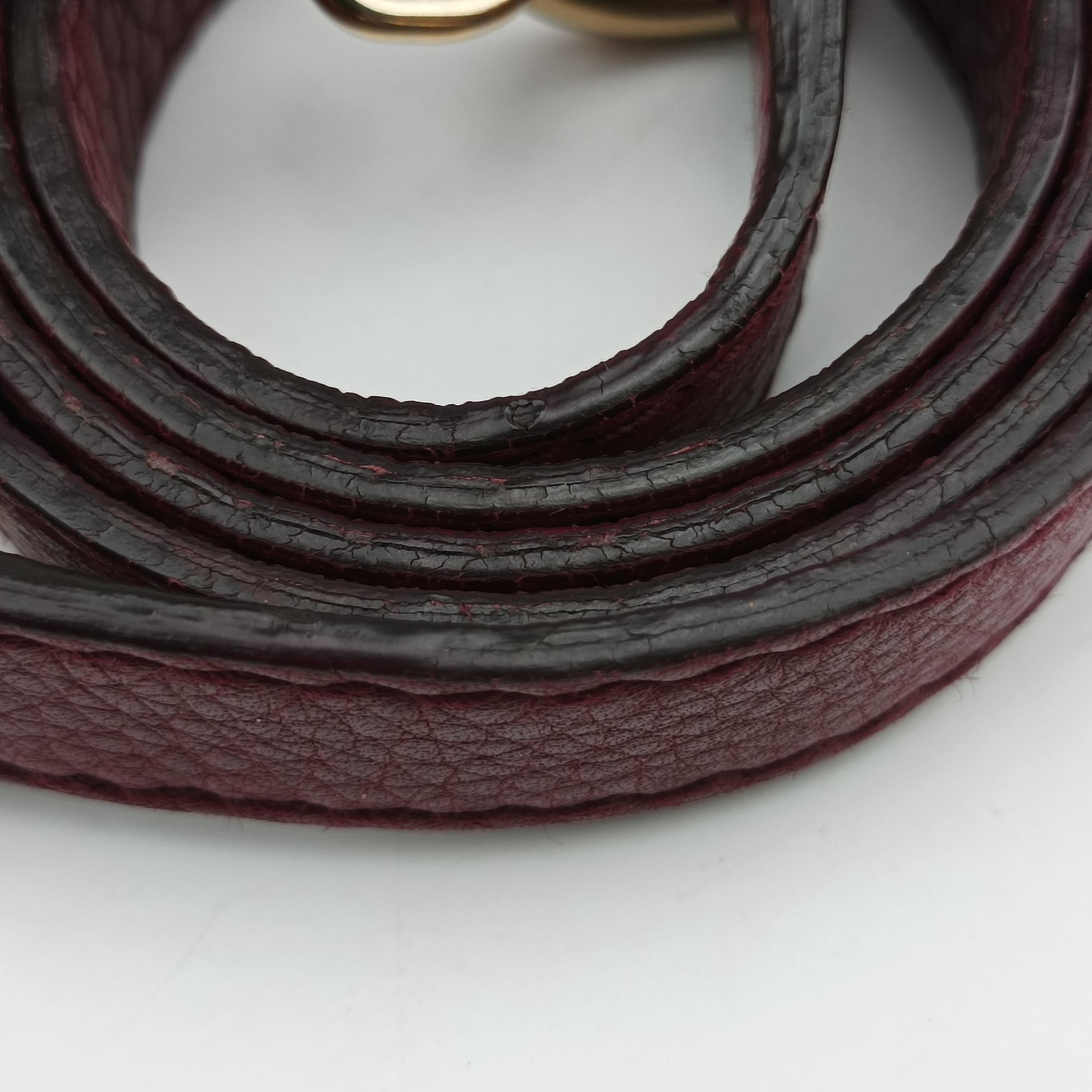 New Bamboo Burgundy Leather 254884 H9923019ニューバンブー ワインレッド レザー 254884 H9923019