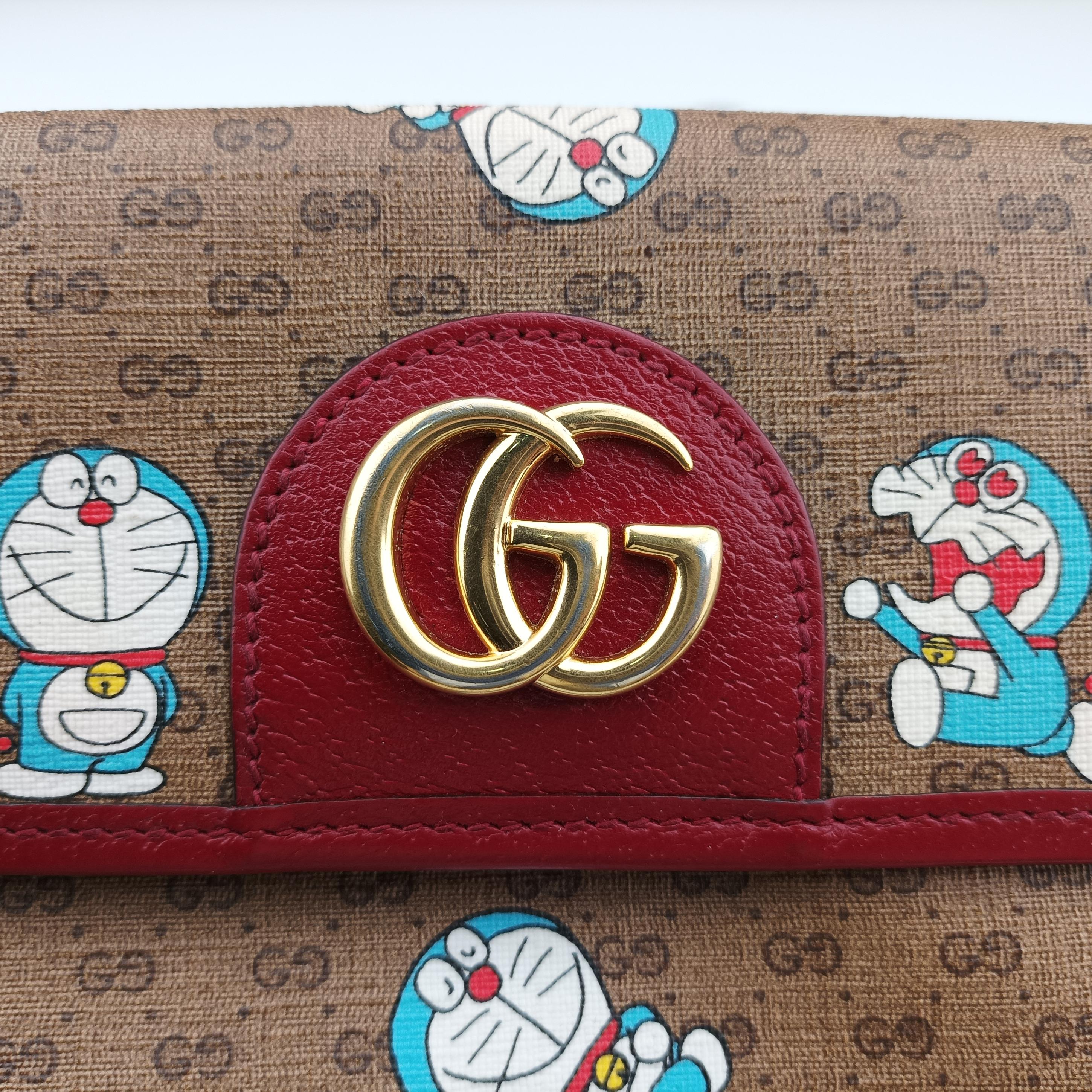 Doraemon collaboration Brown×red PVC coated canvas 647817 F034043463ドラえもん コラボ ブラウン×レッド PVCコーティングキャンバス 647817 F034043463