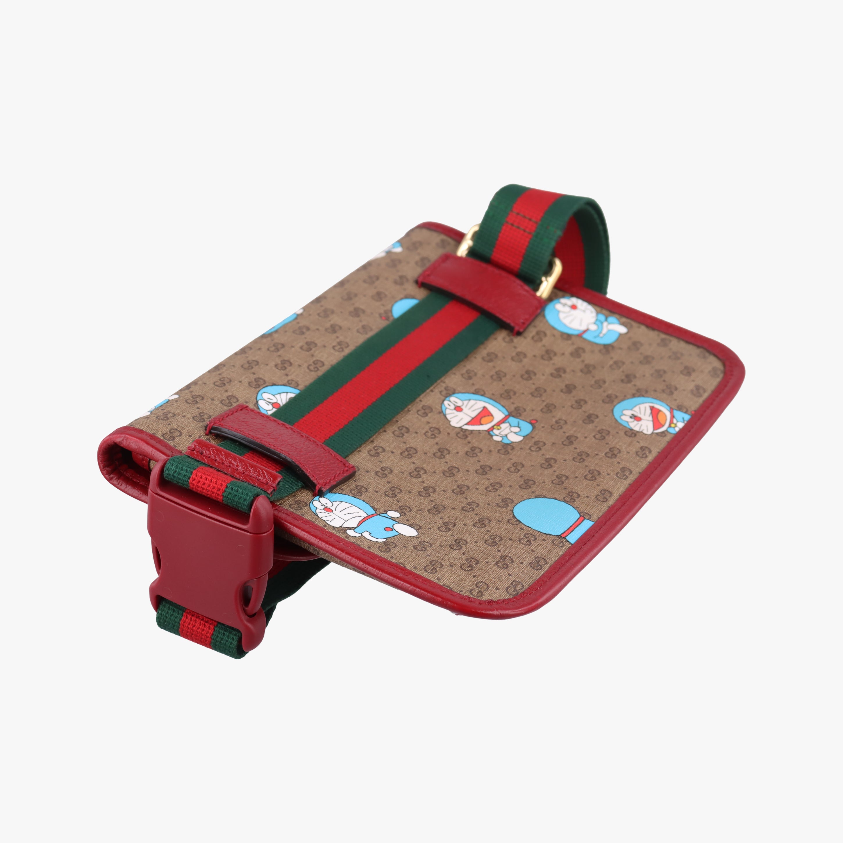 Doraemon collaboration Brown×red PVC coated canvas 647817 F034043463ドラえもん コラボ ブラウン×レッド PVCコーティングキャンバス 647817 F034043463