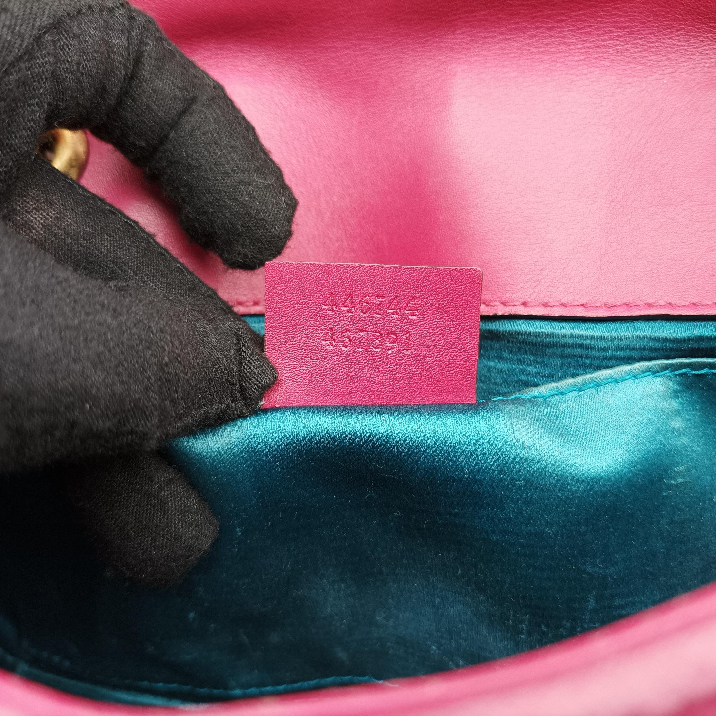 GG Marmont Pink velour 446744 A022312611GGマーモント ピンク ベロア 446744 A022312611