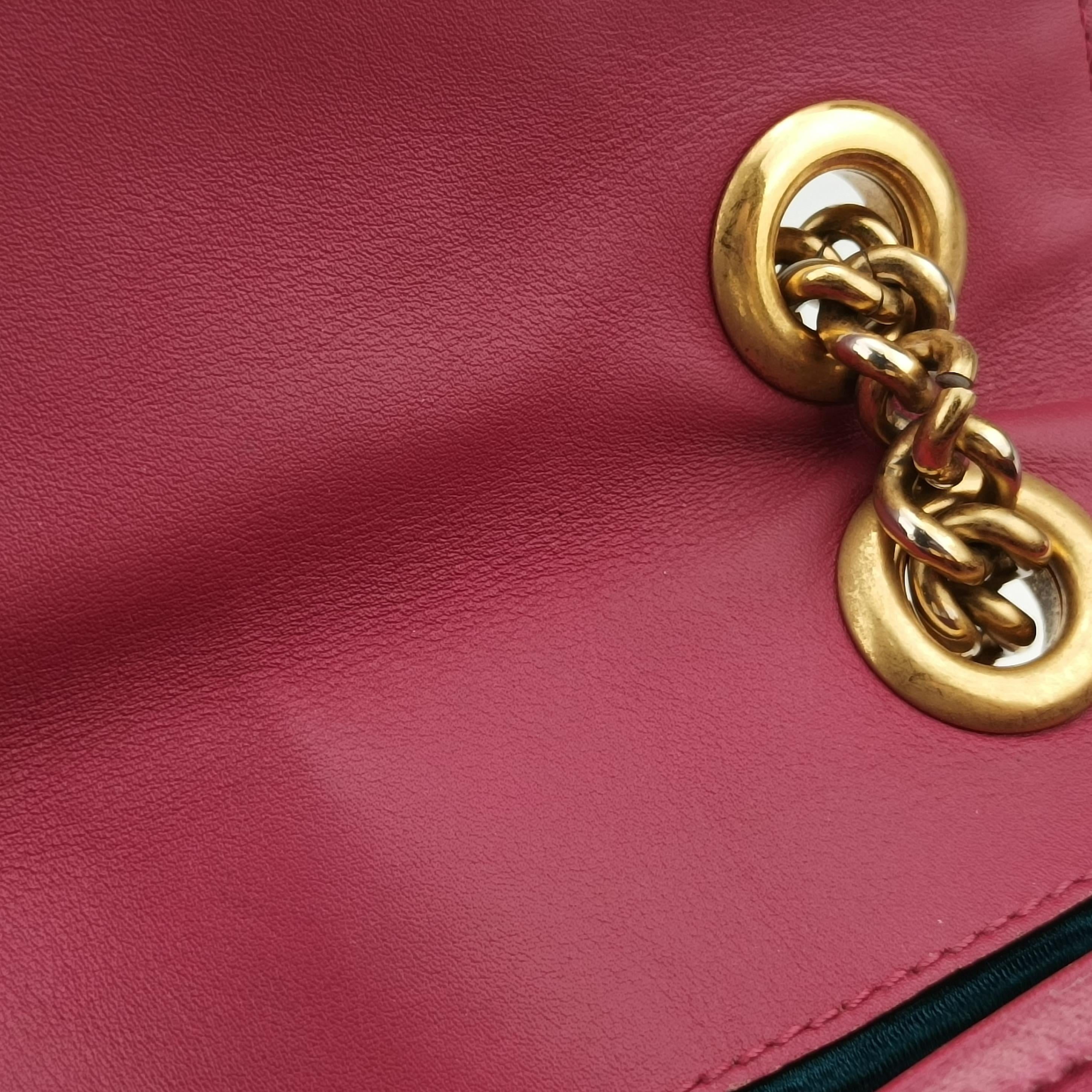 GG Marmont Pink velour 446744 A022312611GGマーモント ピンク ベロア 446744 A022312611