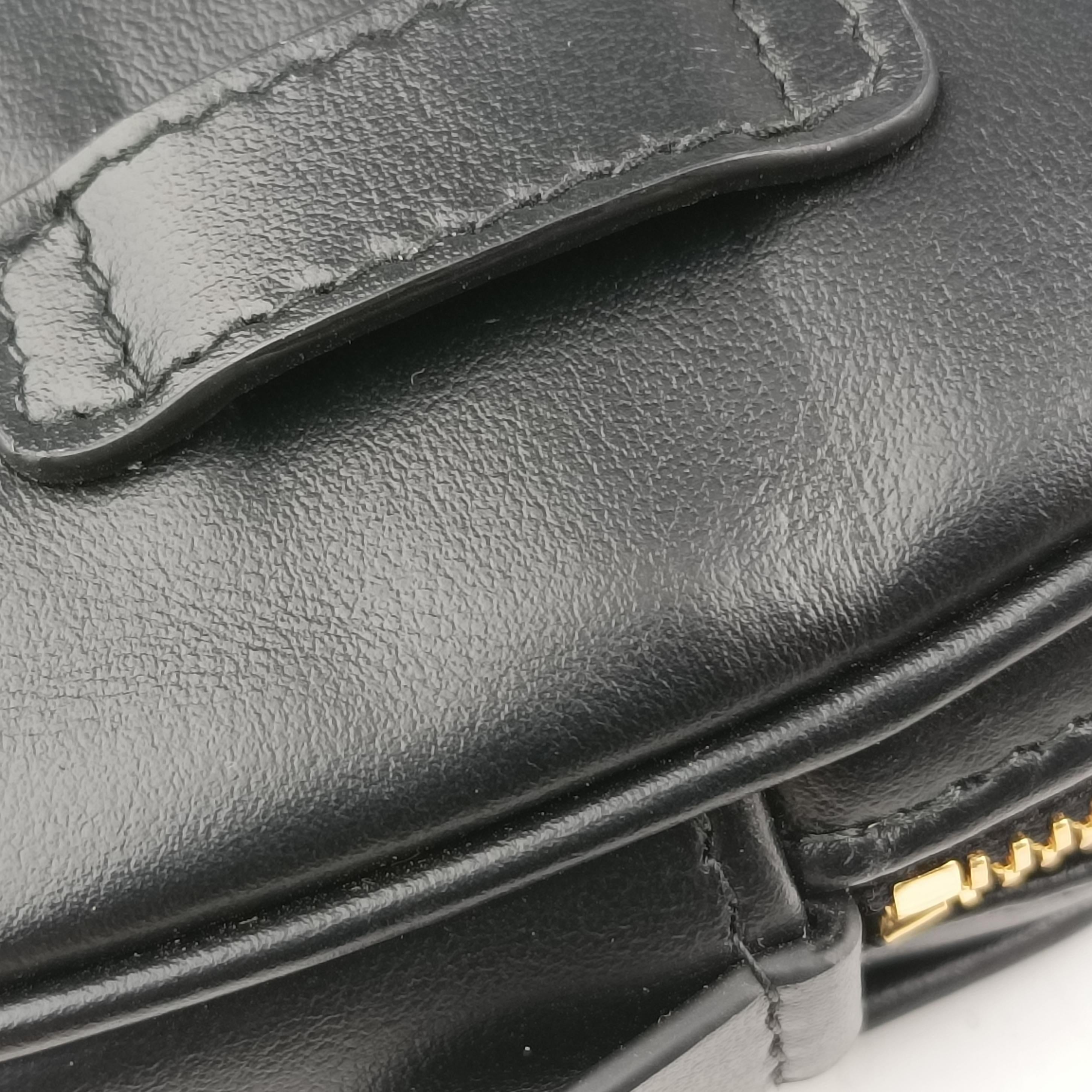 logo Black leather 58ロゴ ブラック レザー 58