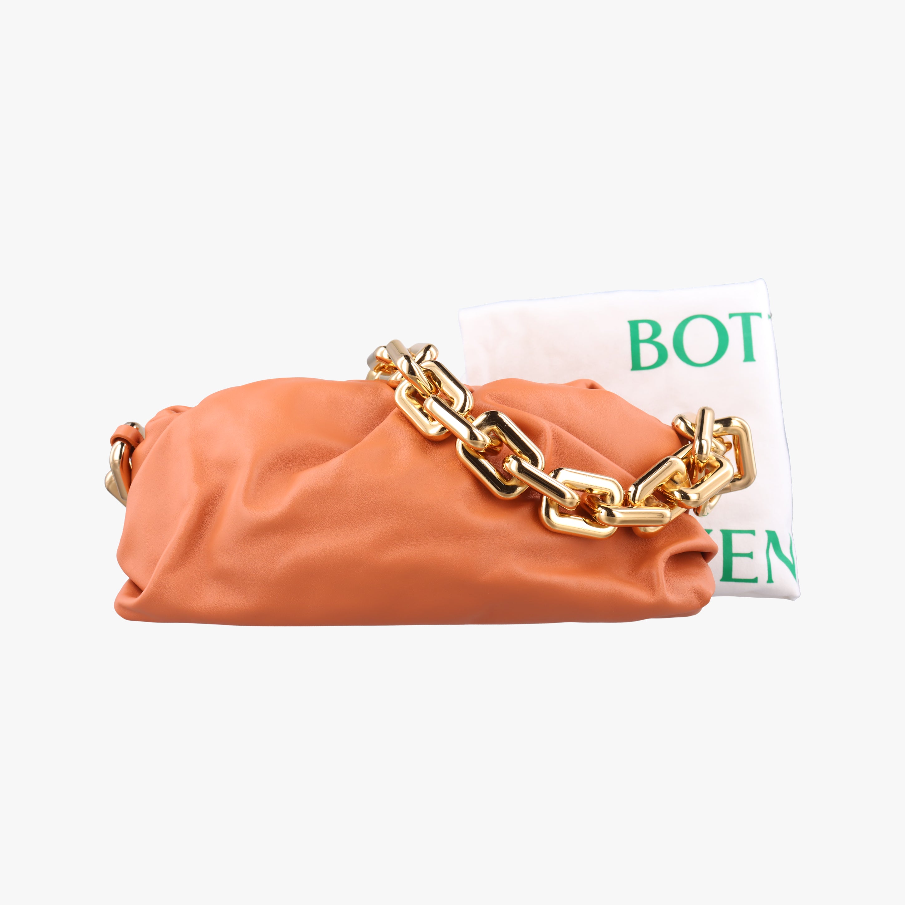 THE Chain Pouch Brown lambskin B09072901Jザ チェーン ポーチ ブラウン系 ラムスキン B09072901J