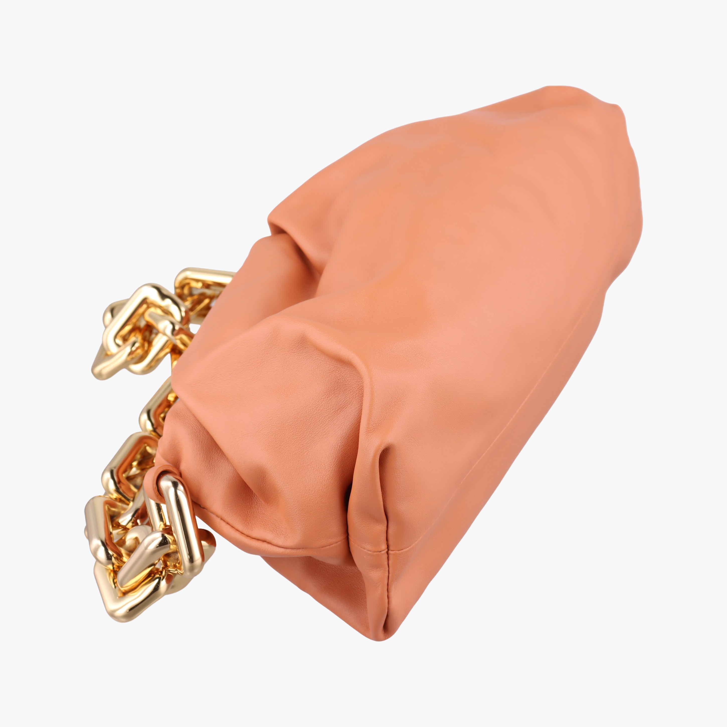 THE Chain Pouch Brown lambskin B09072901Jザ チェーン ポーチ ブラウン系 ラムスキン B09072901J