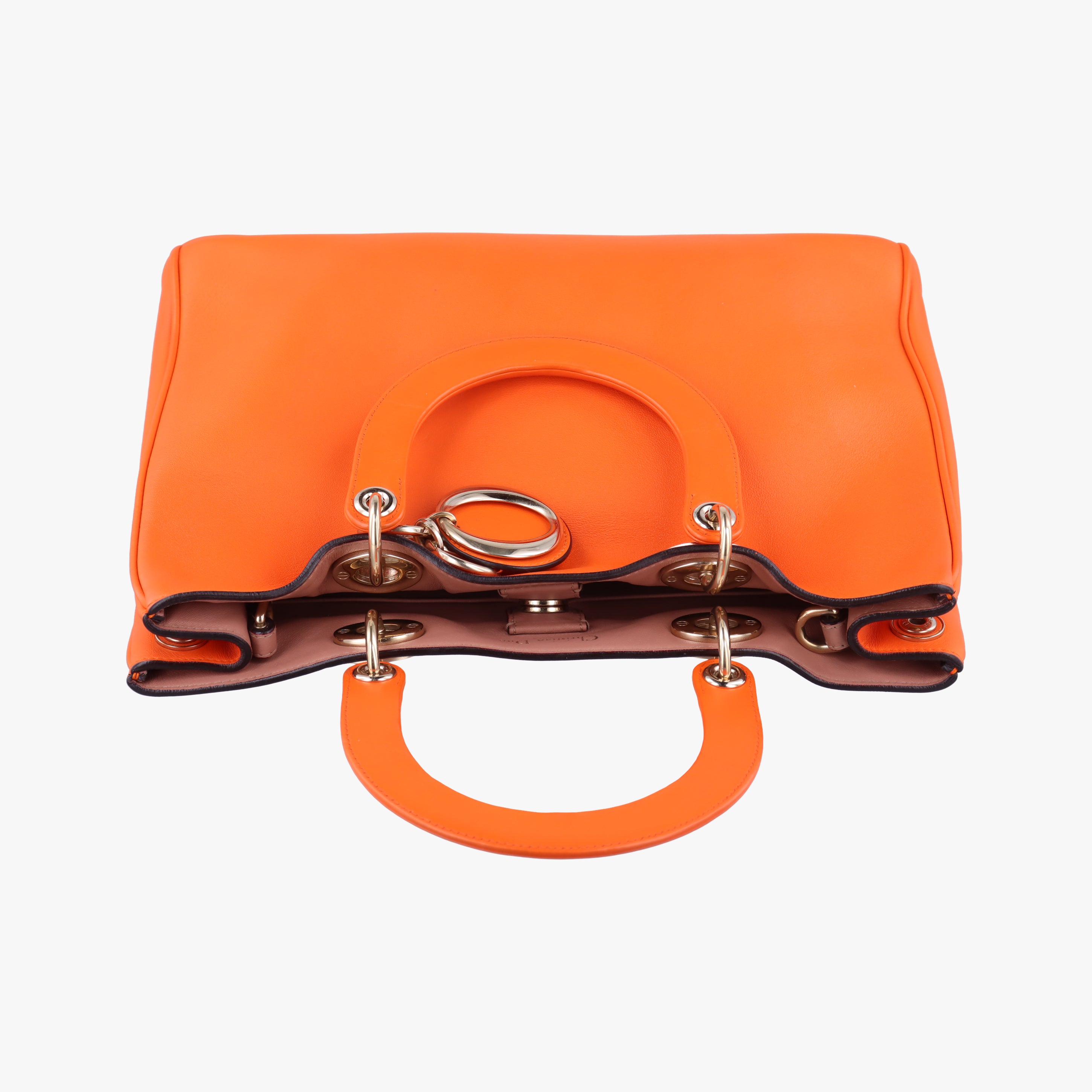 Diorissimo Orange Leather 19-MA-0172ディオリッシモ オレンジ レザー 19-MA-0172