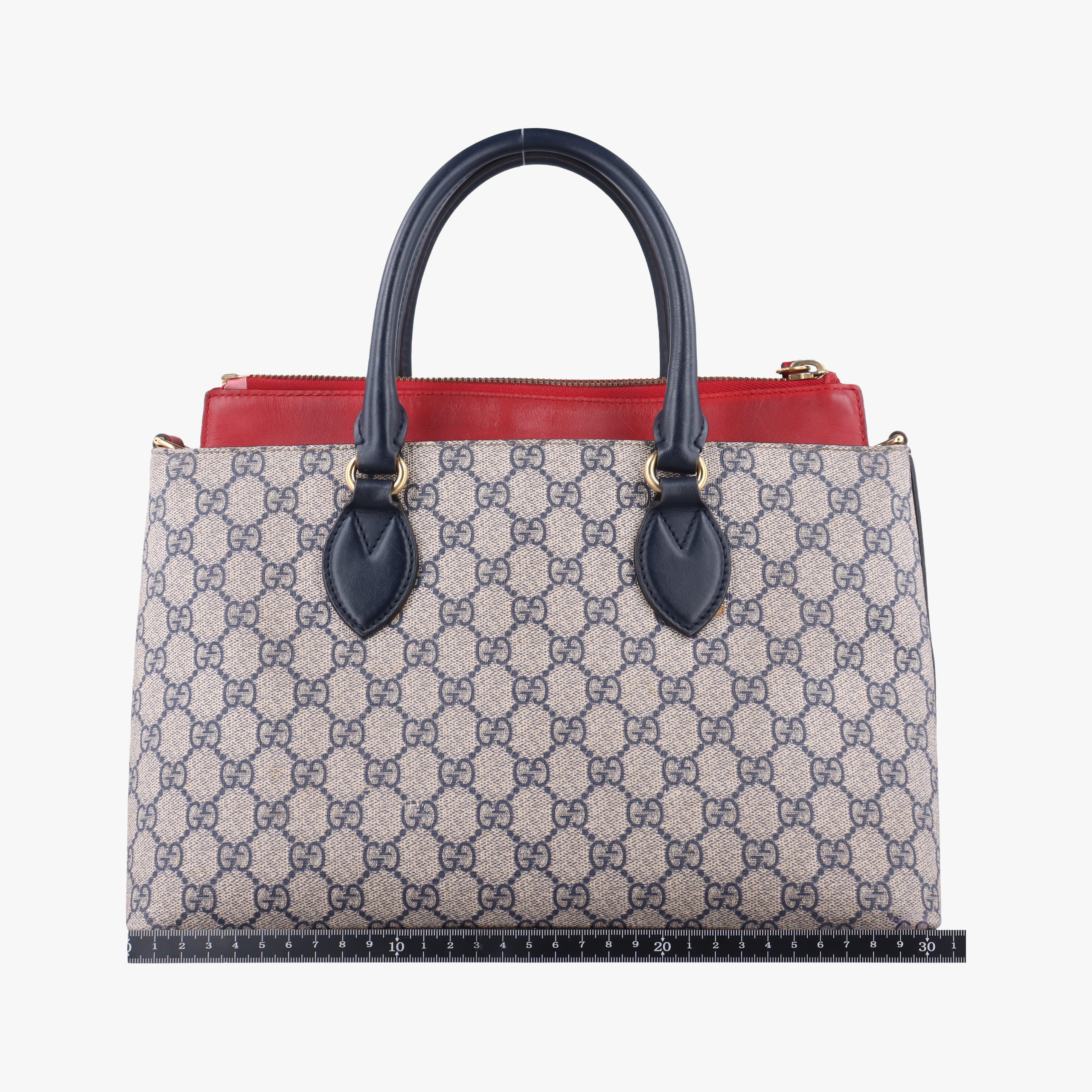 GG SUPREME beige×red×Navy PVC coated canvas 409534 E020634177GGスプリーム ベージュ×レッド×ネイビー PVCコーティングキャンバス 409534 E020634177