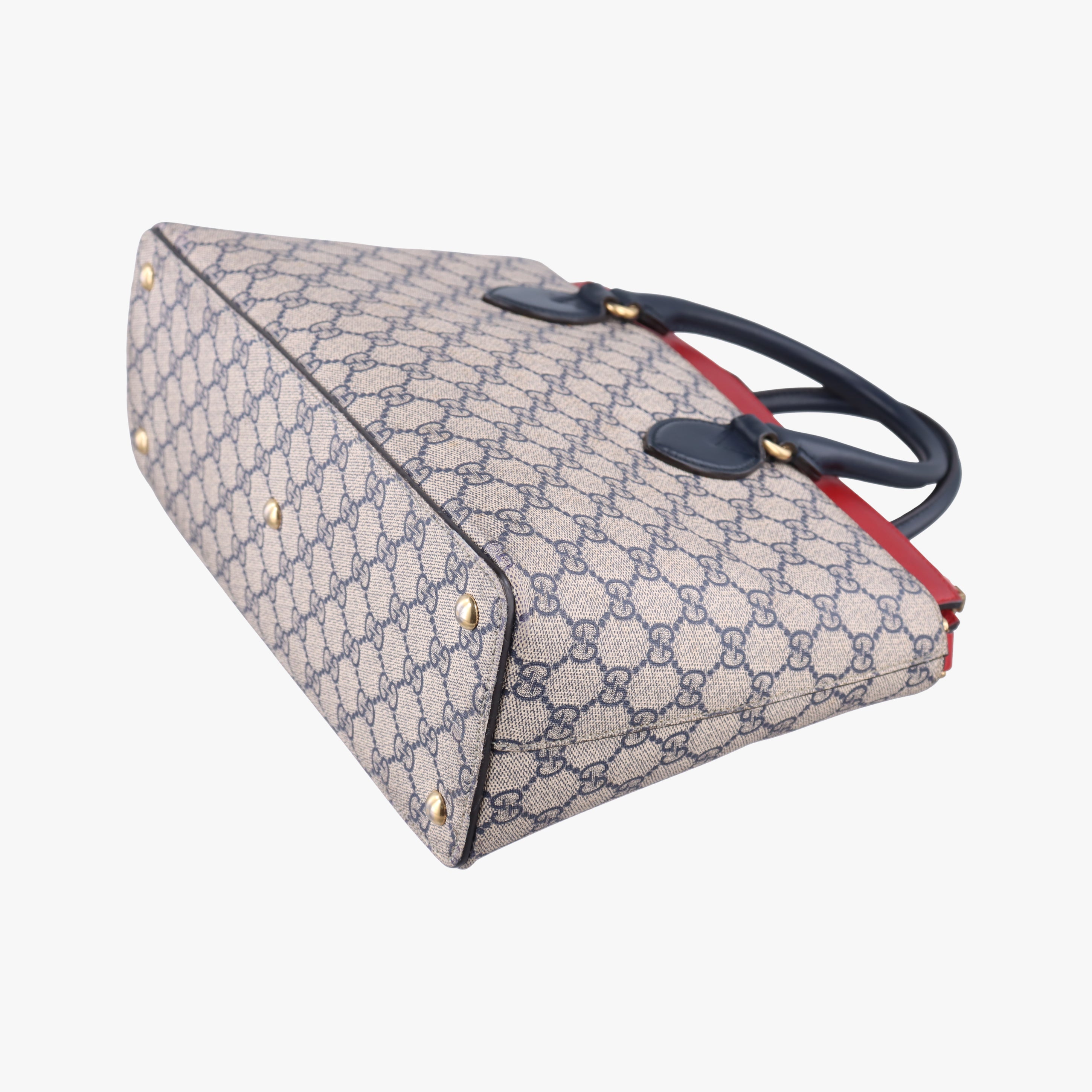 GG SUPREME beige×red×Navy PVC coated canvas 409534 E020634177GGスプリーム ベージュ×レッド×ネイビー PVCコーティングキャンバス 409534 E020634177