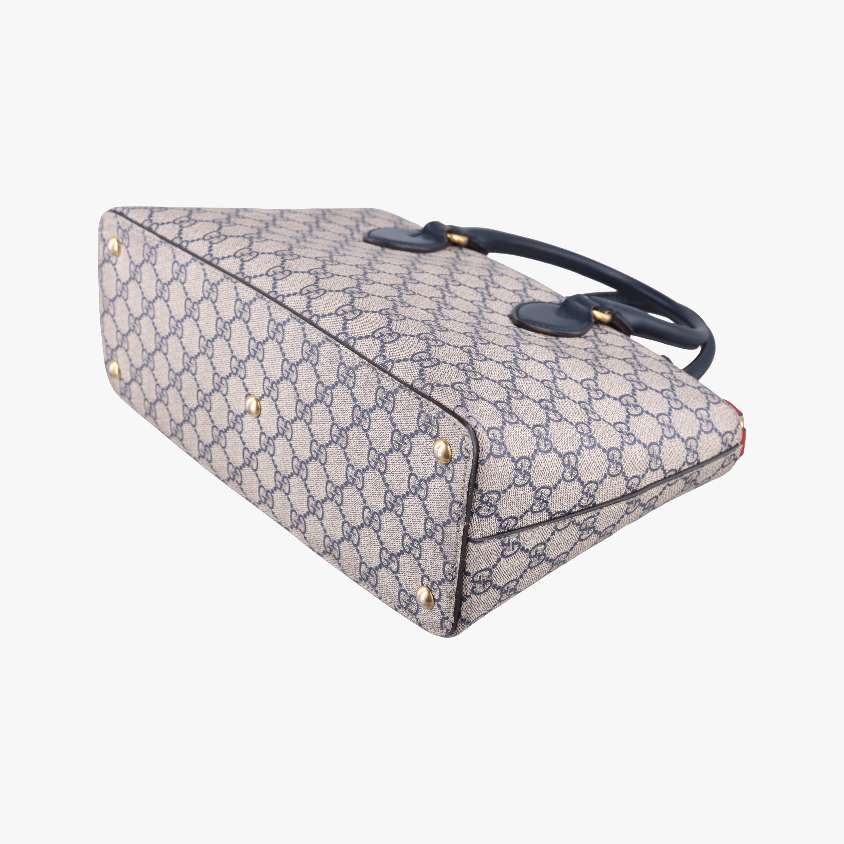 GG SUPREME beige×red×Navy PVC coated canvas 409534 E020634177GGスプリーム ベージュ×レッド×ネイビー PVCコーティングキャンバス 409534 E020634177