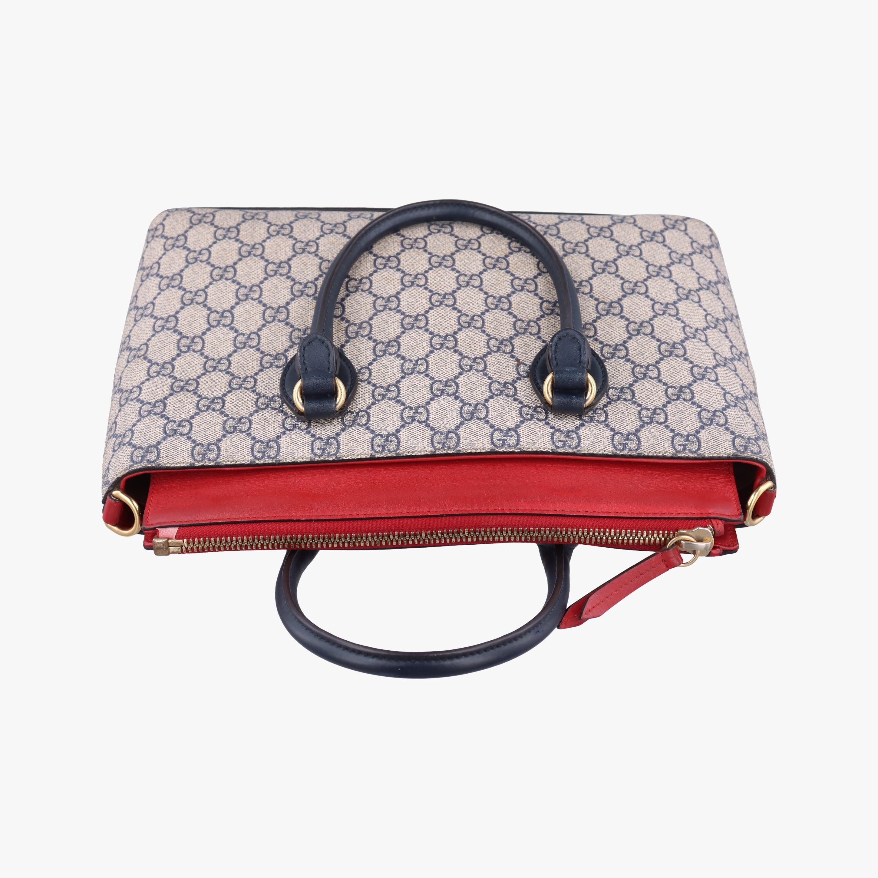 GG SUPREME beige×red×Navy PVC coated canvas 409534 E020634177GGスプリーム ベージュ×レッド×ネイビー PVCコーティングキャンバス 409534 E020634177