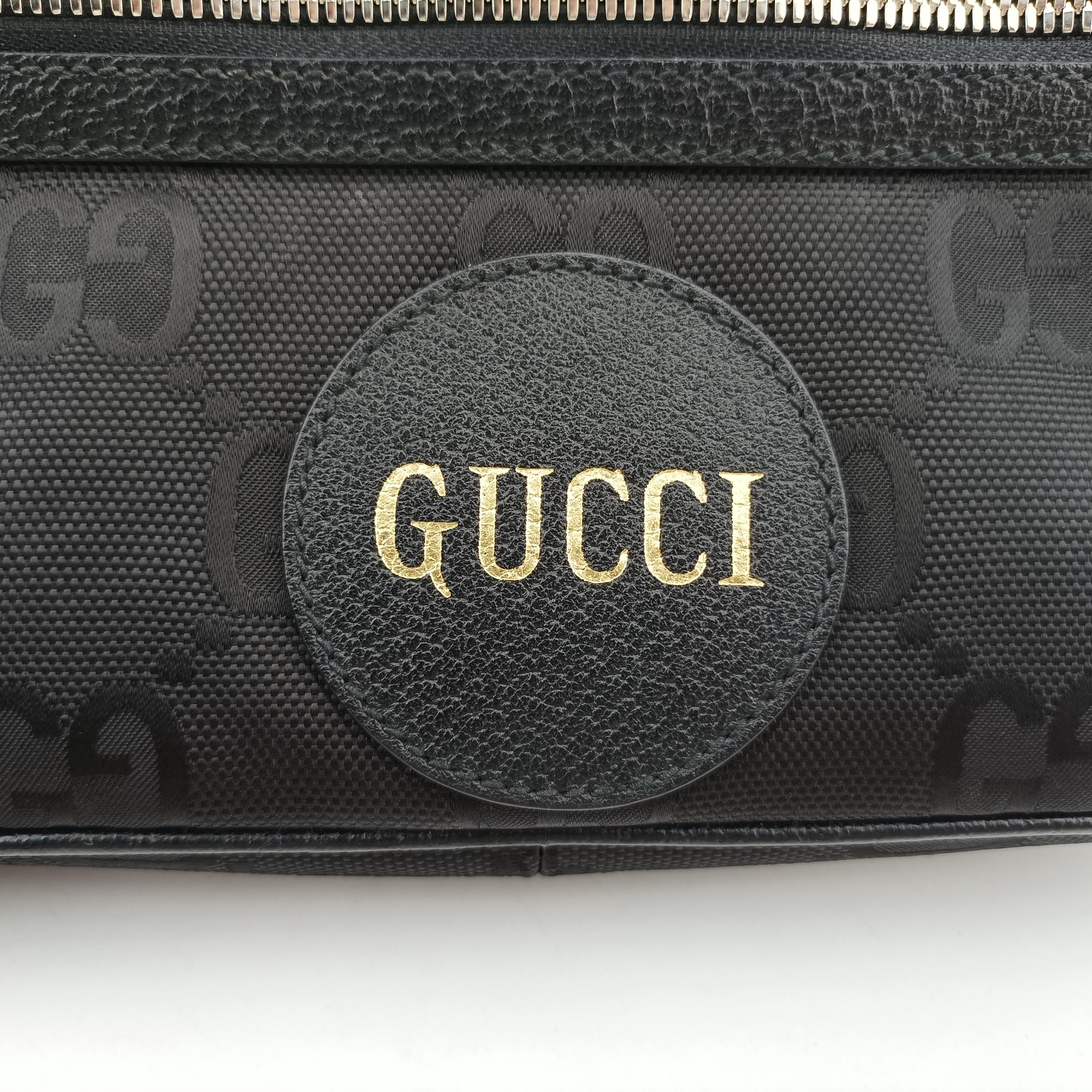 Gucci Off the Grid Belt Bag Black canvas x leather 631341 E040280156グッチ オフ ザ グリッド ベルトバッグ ブラック キャンバス×レザー 631341 E040280156
