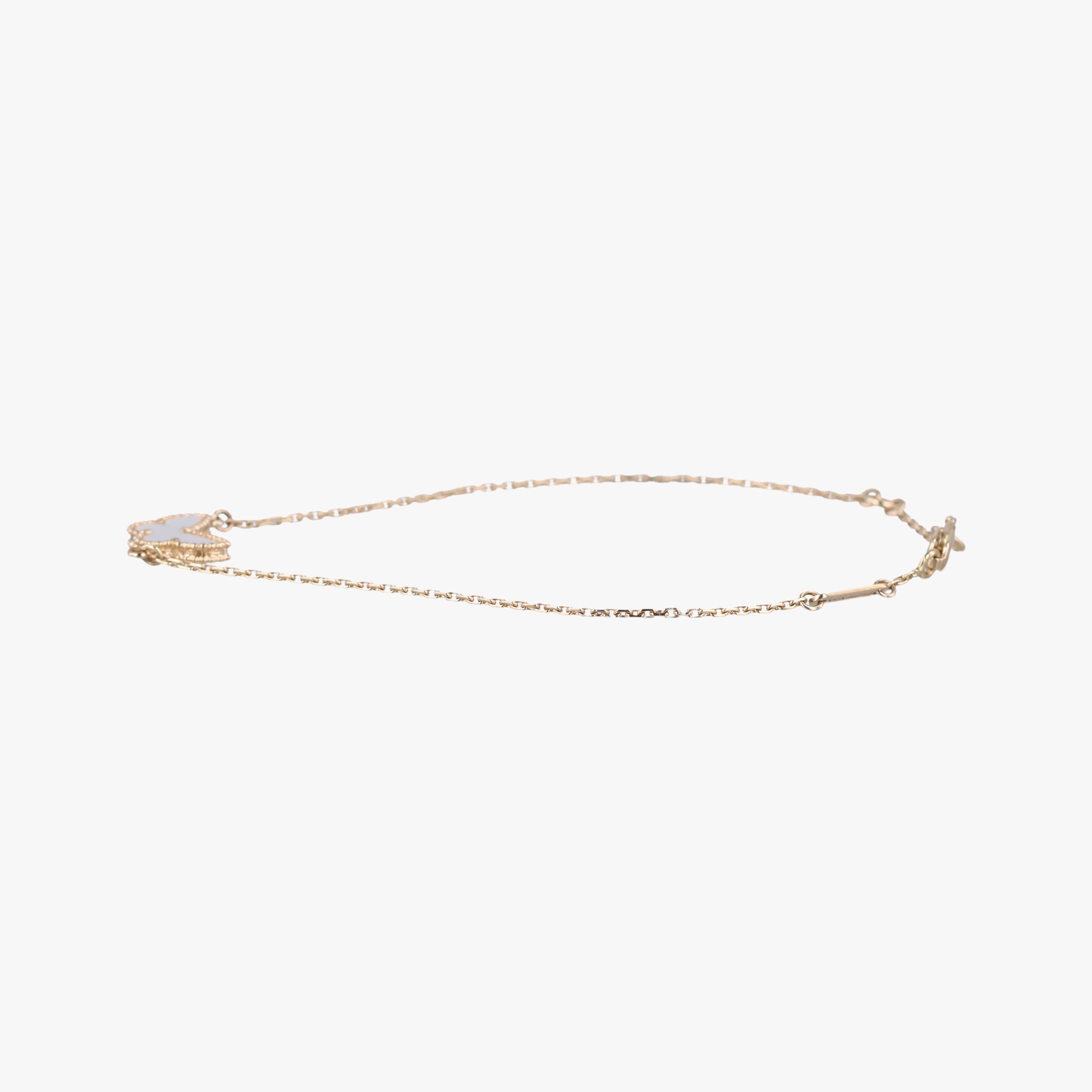 Sweet Alhambra Papillon White×golden AU750 ARF69000 JE489574スウィートアルハンブラ パピヨン ホワイト×ゴールド AU750 ARF69000 JE489574