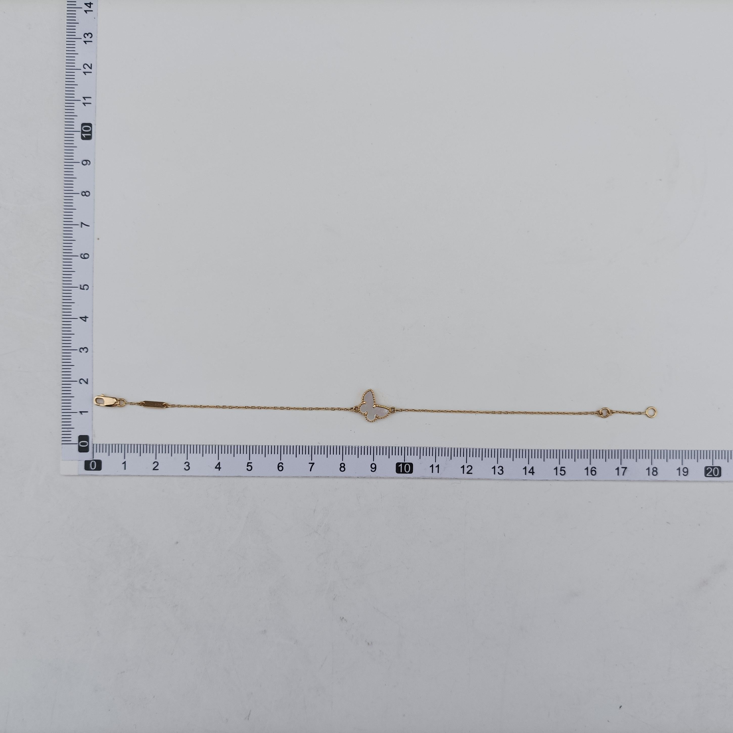 Sweet Alhambra Papillon White×golden AU750 ARF69000 JE489574スウィートアルハンブラ パピヨン ホワイト×ゴールド AU750 ARF69000 JE489574