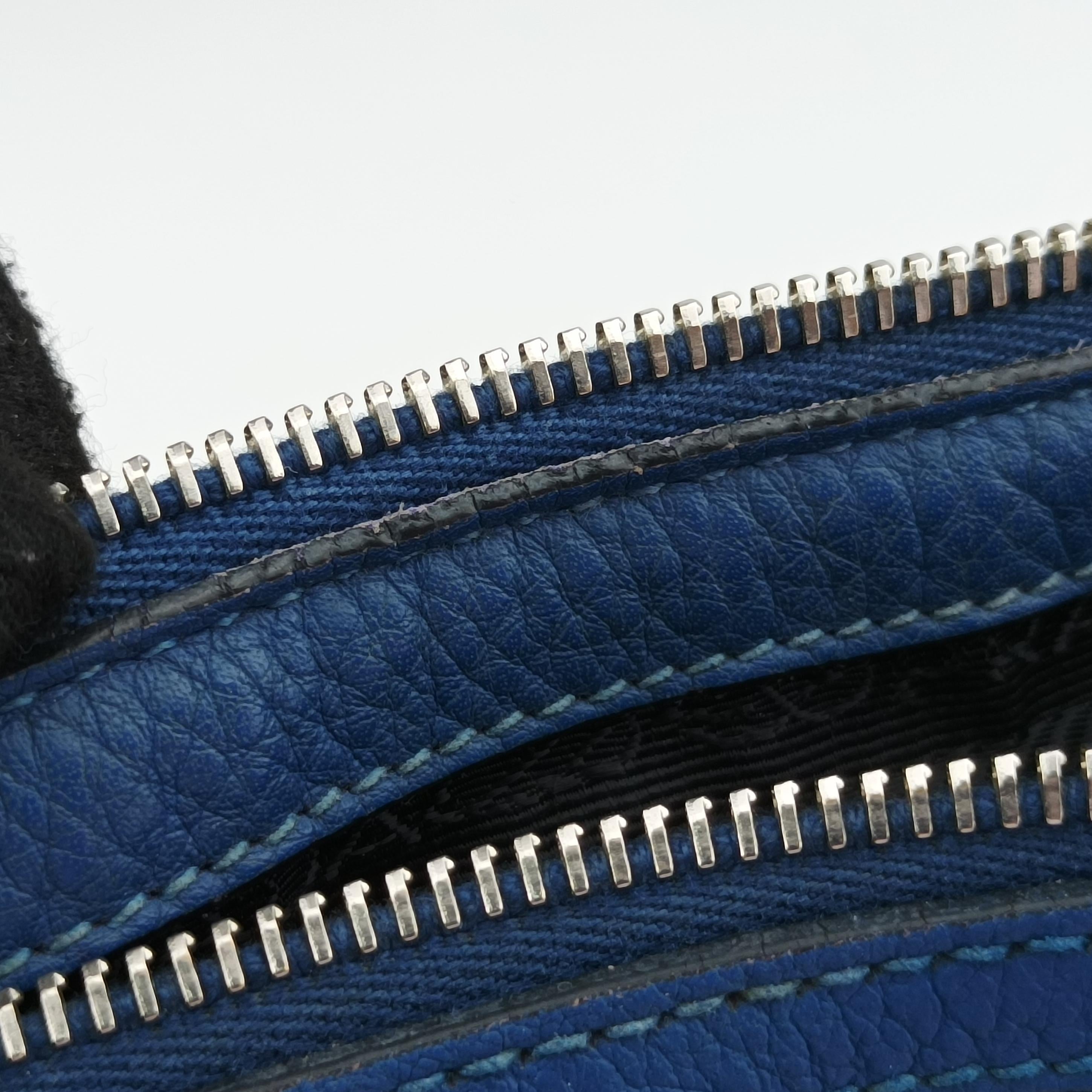 Bauletto Blue leather 1BB022 197/Bバウレット ブルー レザー 1BB022 197/B