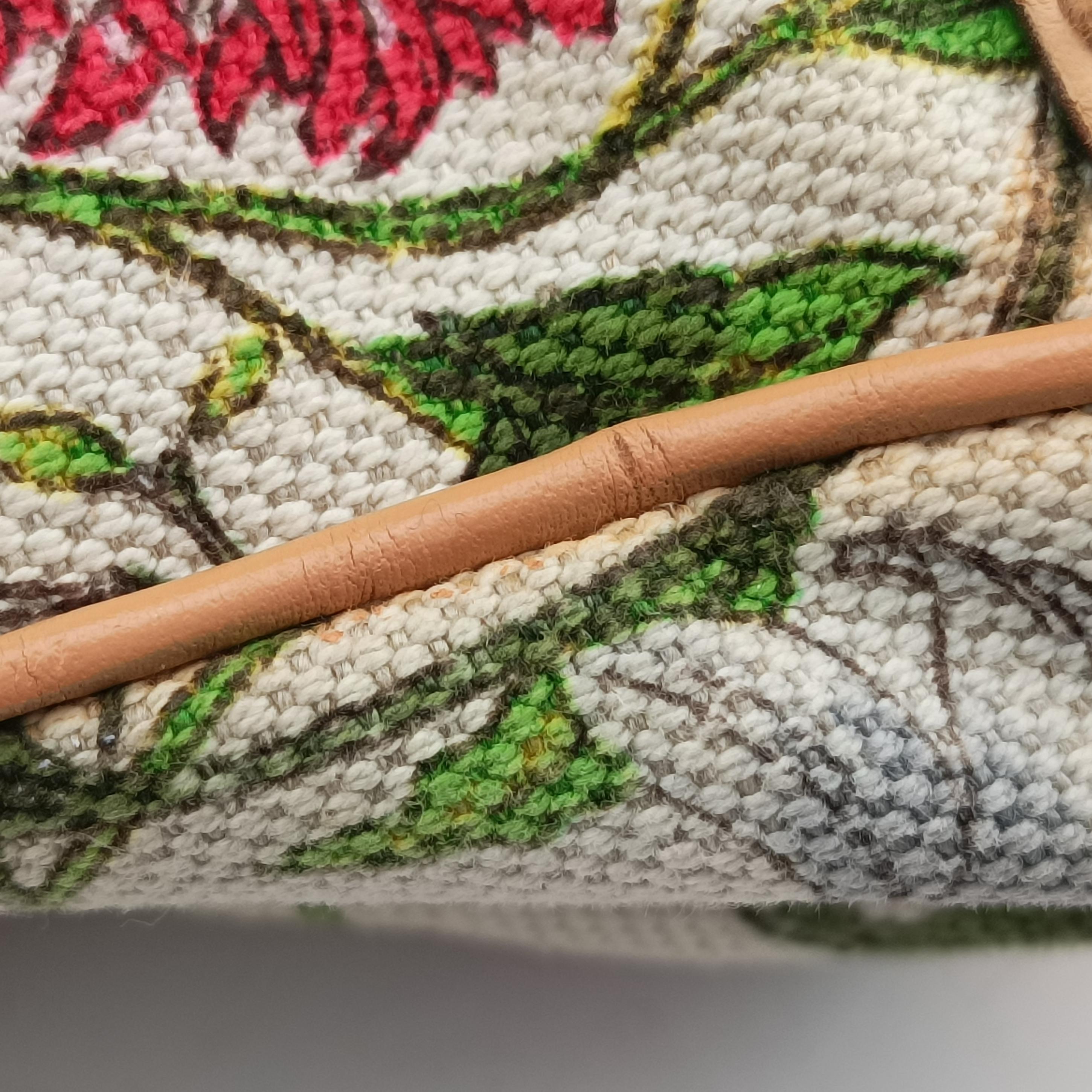 Bamboo Flora Multicolour canvas x leather 137368 バンブー フローラ マルチカラー キャンバス×レザー 137368