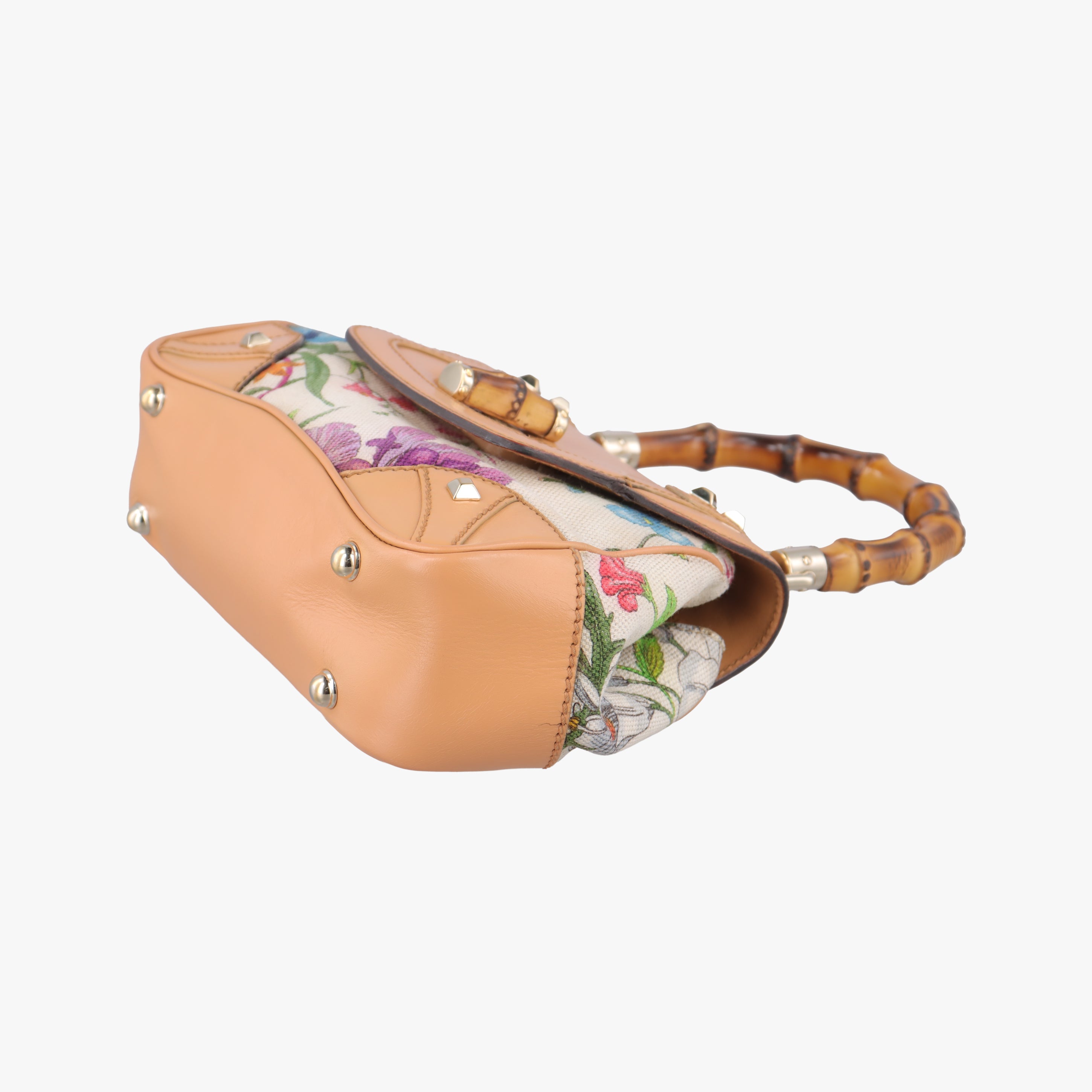 Bamboo Flora Multicolour canvas x leather 137368 バンブー フローラ マルチカラー キャンバス×レザー 137368