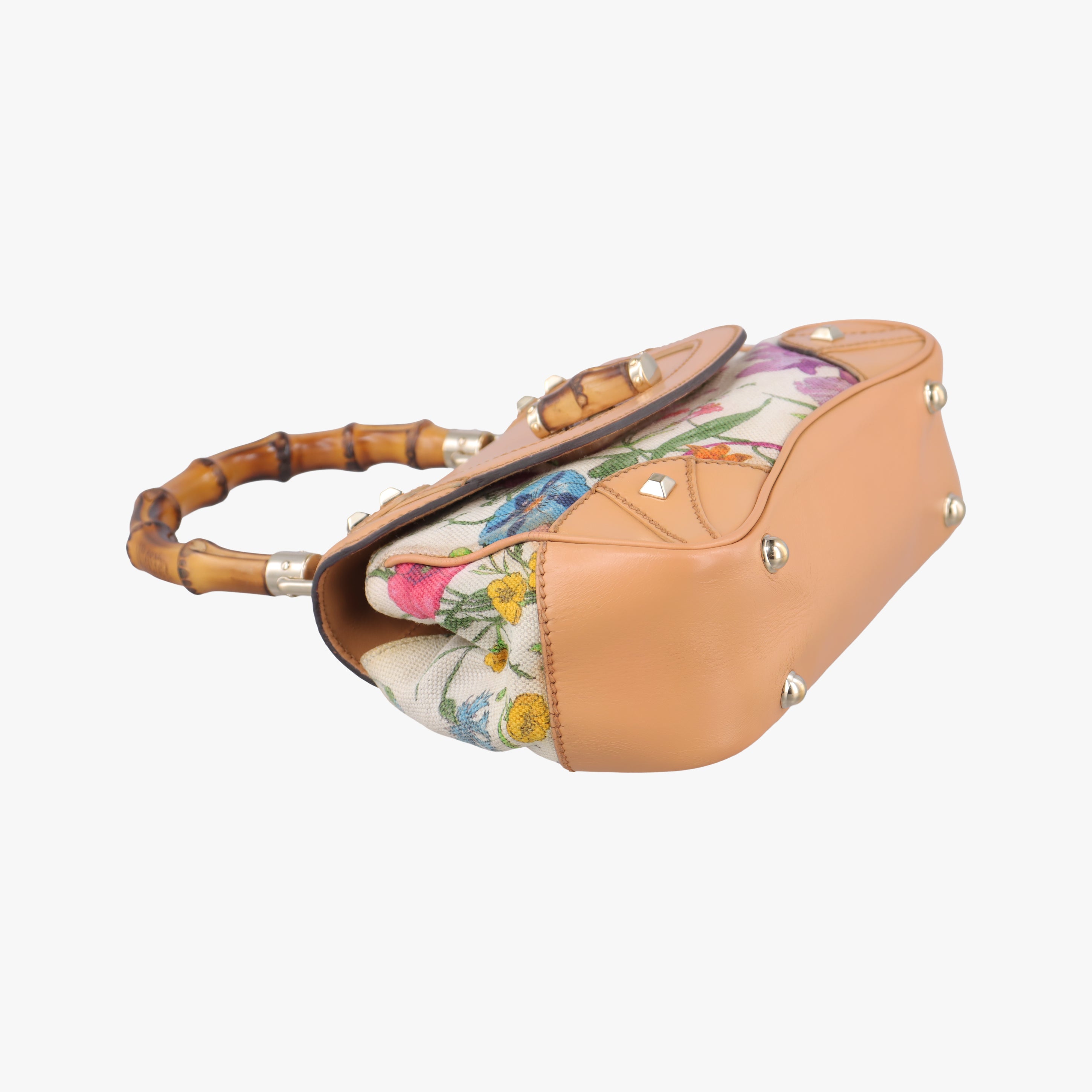 Bamboo Flora Multicolour canvas x leather 137368 バンブー フローラ マルチカラー キャンバス×レザー 137368