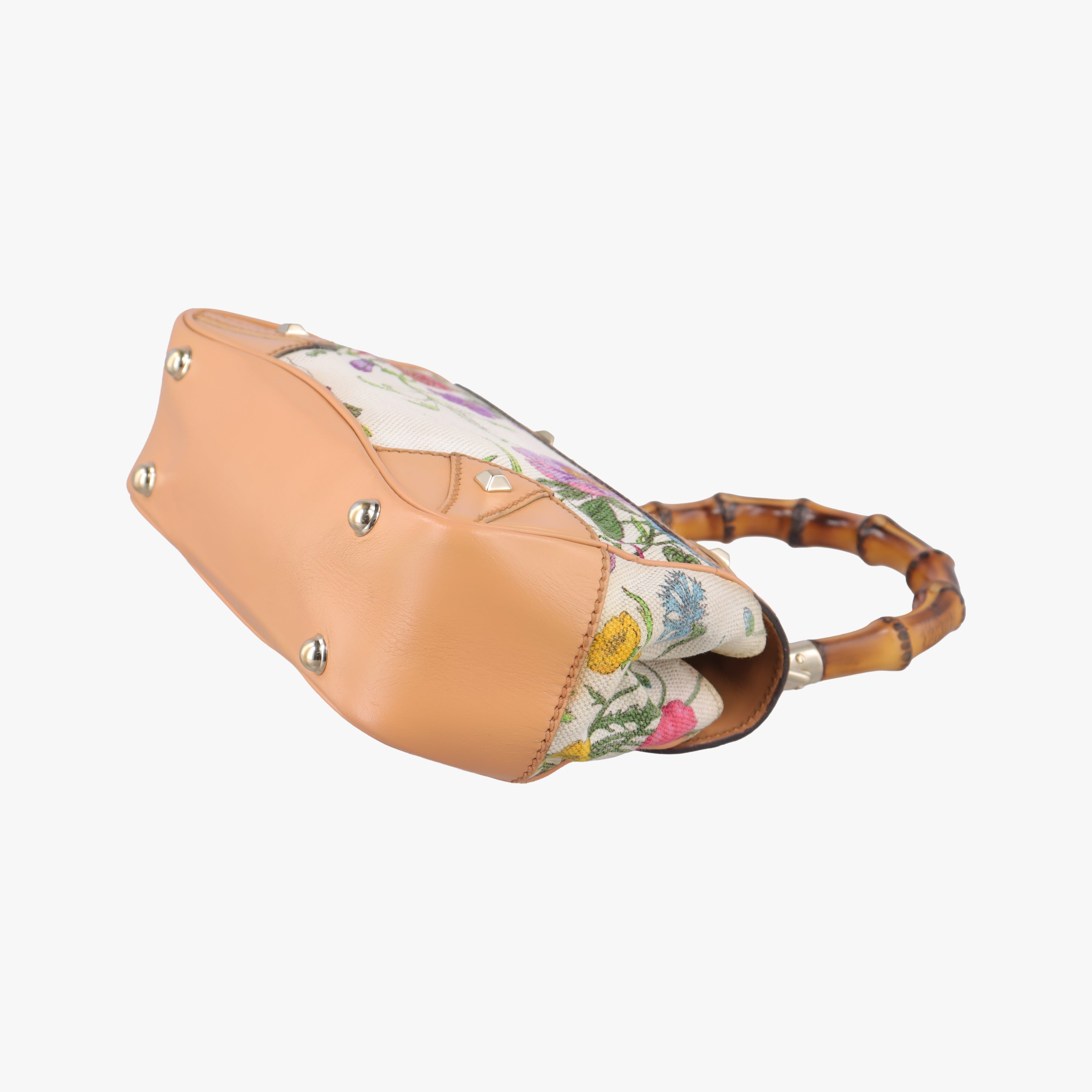 Bamboo Flora Multicolour canvas x leather 137368 バンブー フローラ マルチカラー キャンバス×レザー 137368