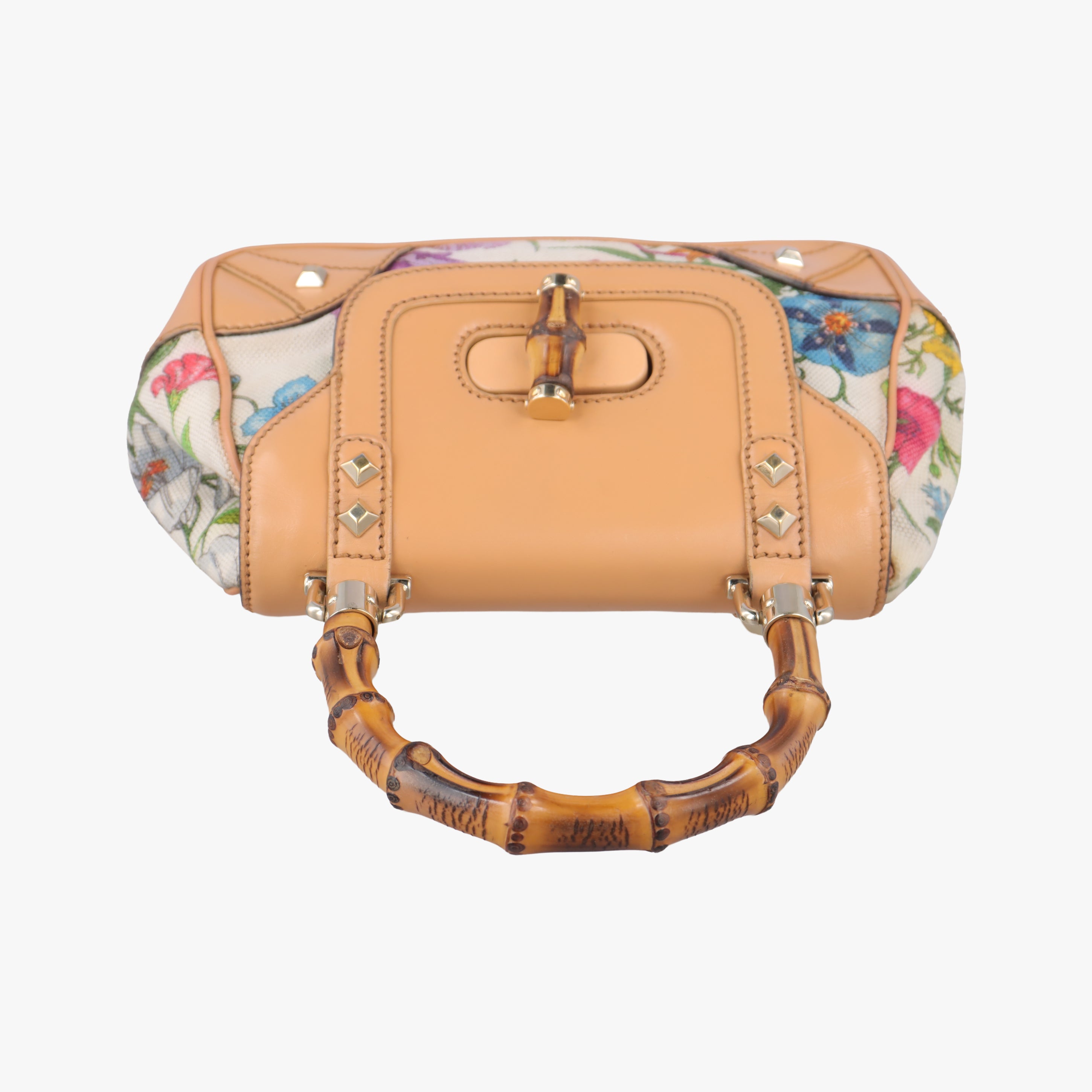 Bamboo Flora Multicolour canvas x leather 137368 バンブー フローラ マルチカラー キャンバス×レザー 137368