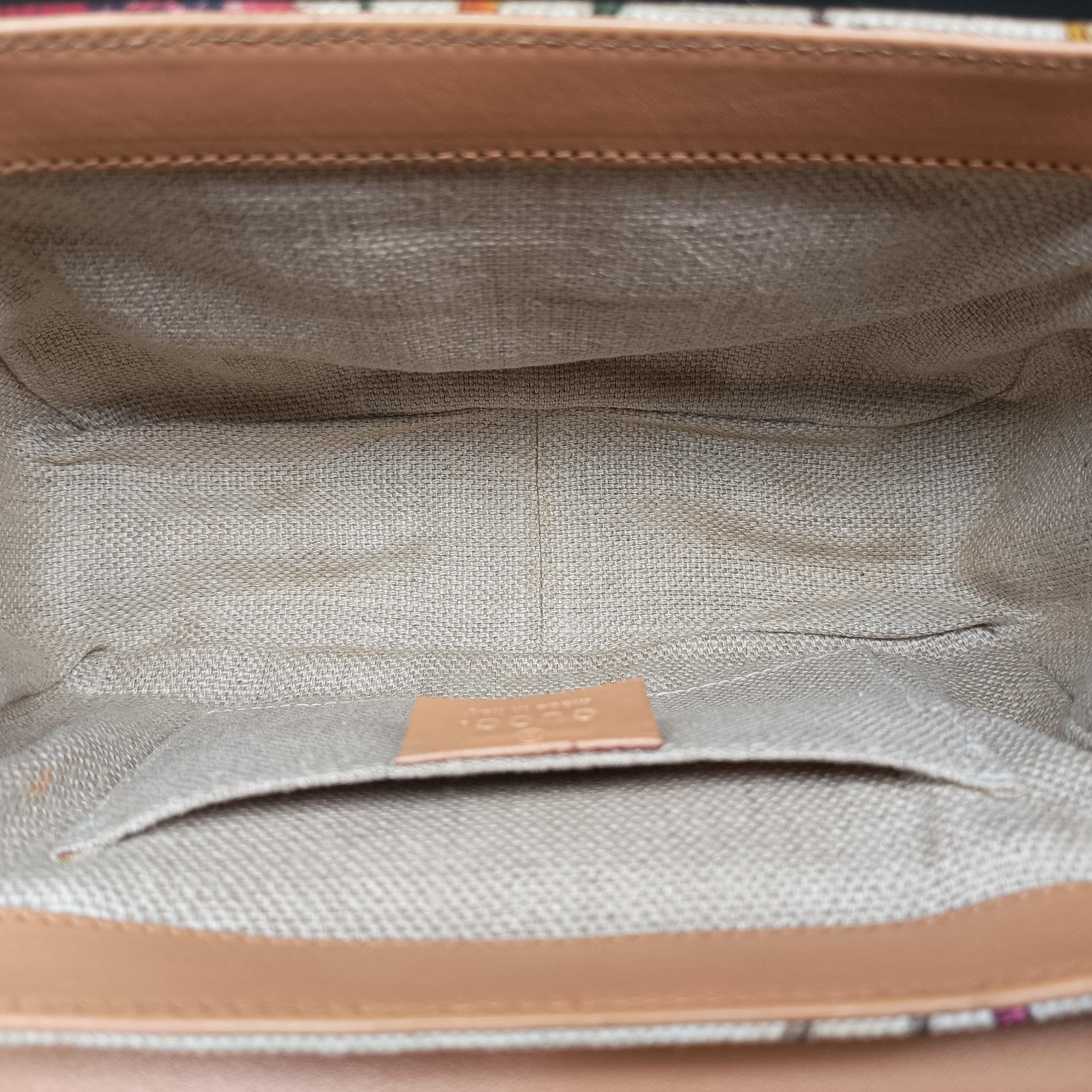 Bamboo Flora Multicolour canvas x leather 137368 バンブー フローラ マルチカラー キャンバス×レザー 137368