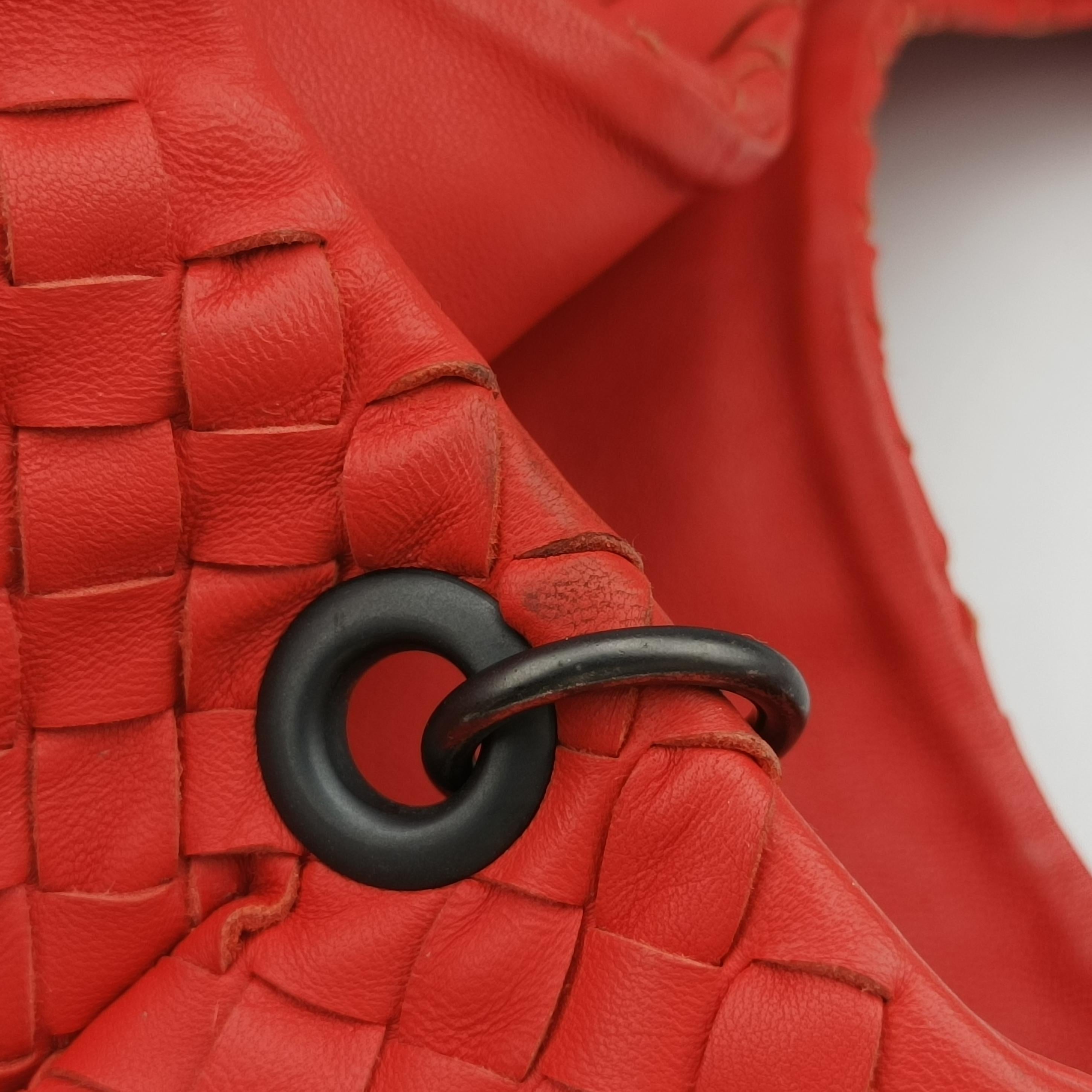 CAMPANA Intrecciato Red lambskin 125787 V0016 6576 EPEV 2011 510 Bカンパーナ イントレチャート レッド ラムスキン 125787 V0016 6576 EPEV 2011 510 B