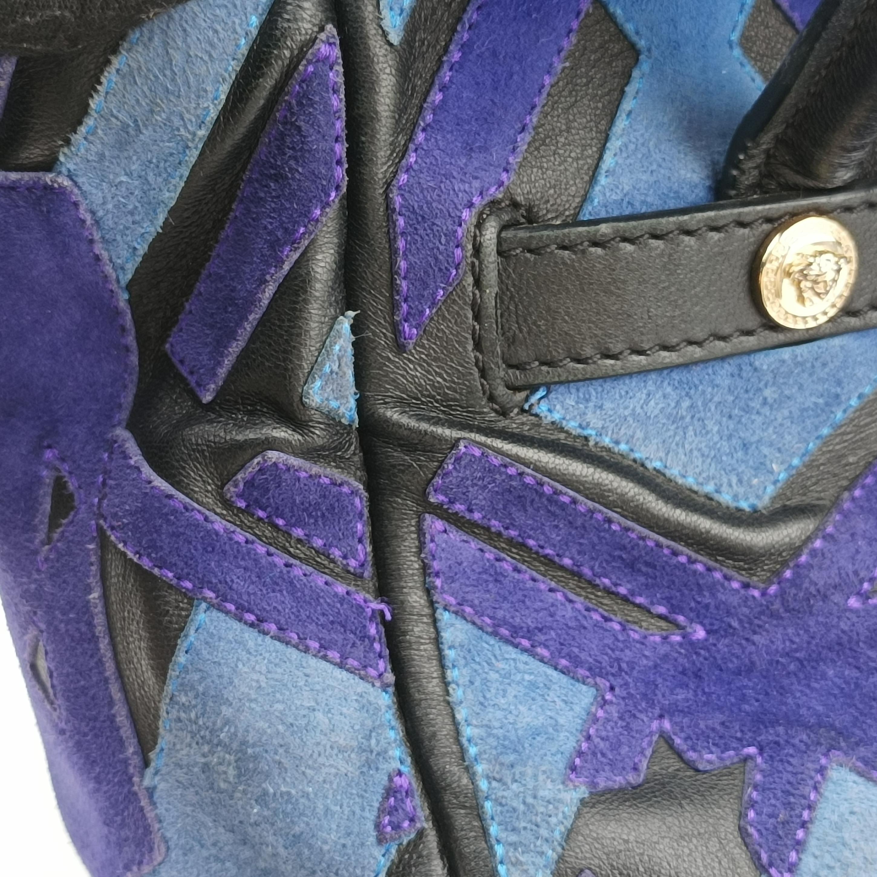 Patchwork medusa blue×Multicolour suede CLG 193 215 055 071パッチワークメデューサ ブルー×マルチカラー スエード CLG 193 215 055 071