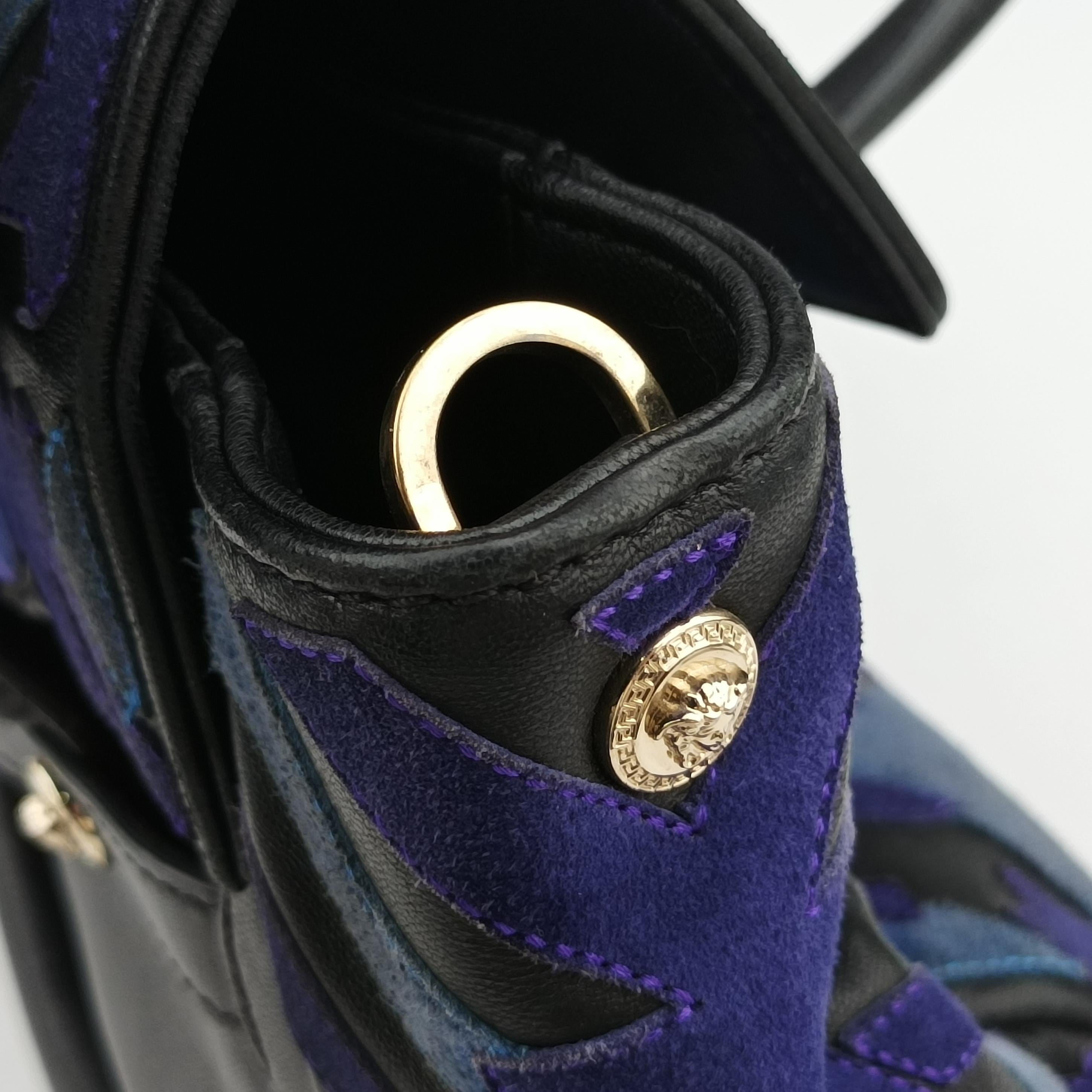 Patchwork medusa blue×Multicolour suede CLG 193 215 055 071パッチワークメデューサ ブルー×マルチカラー スエード CLG 193 215 055 071