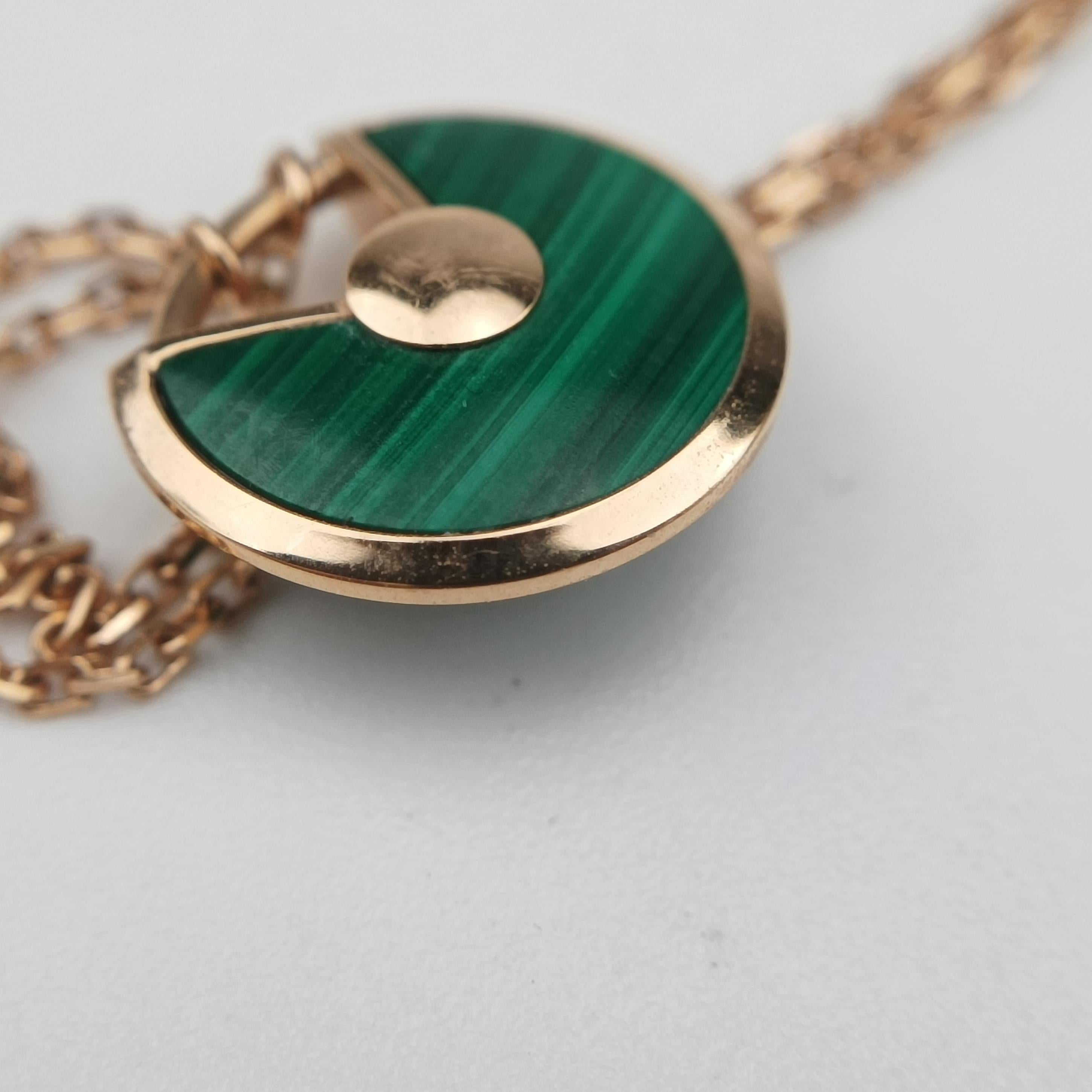 Amulette de Cartier Rose golden×Green AU750 B7224550 FWB139アミュレット ドゥ カルティエ ローズゴールド×グリーン AU750 B7224550 FWB139