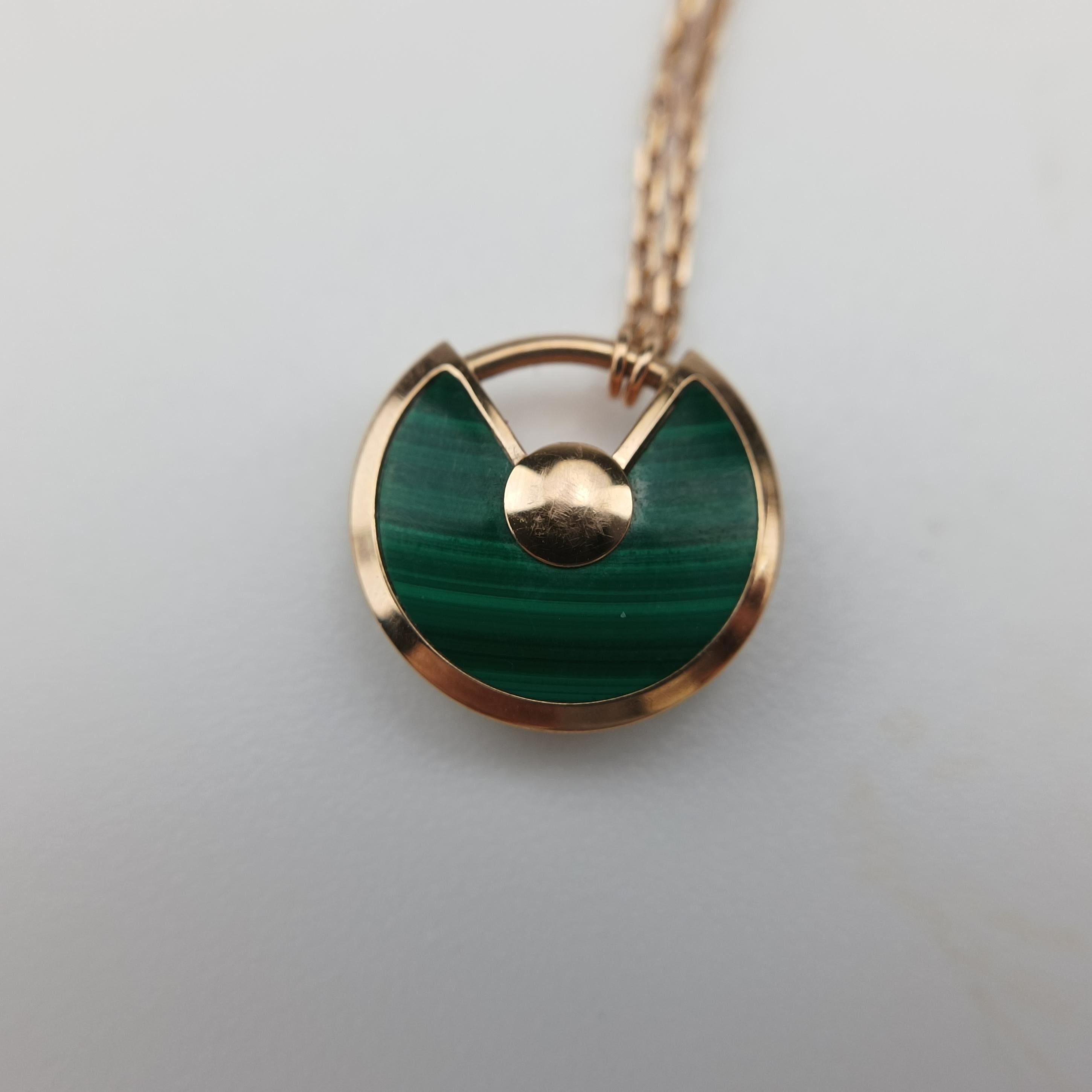 Amulette de Cartier Rose golden×Green AU750 B7224550 FWB139アミュレット ドゥ カルティエ ローズゴールド×グリーン AU750 B7224550 FWB139