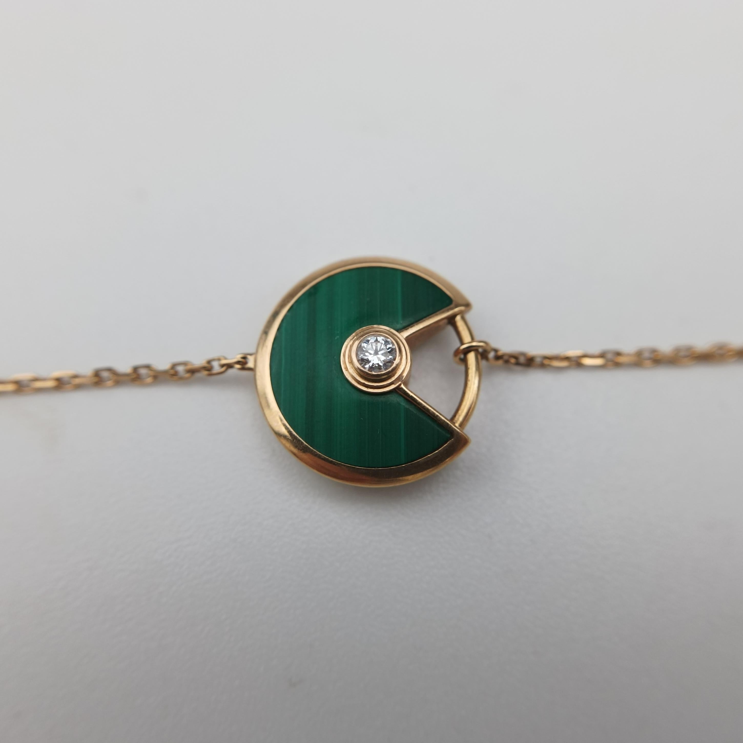 Amulette de Cartier Rose golden×Green AU750 B6047115 ESF807アミュレット ドゥ カルティエ ローズゴールド×グリーン AU750 B6047115 ESF807