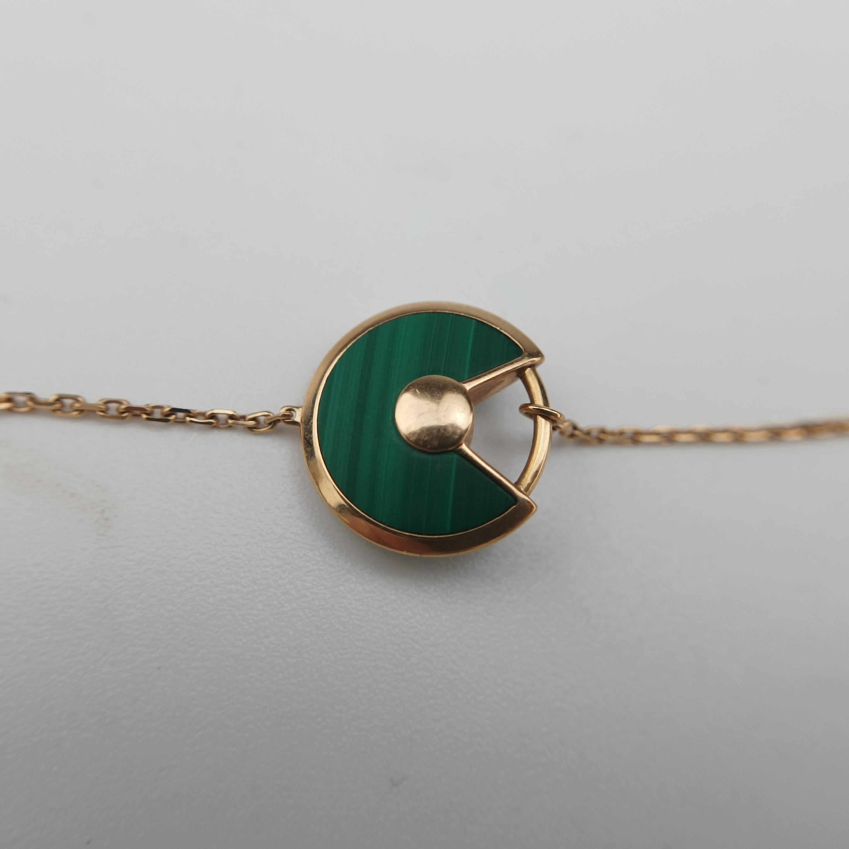 Amulette de Cartier Rose golden×Green AU750 B6047115 ESF807アミュレット ドゥ カルティエ ローズゴールド×グリーン AU750 B6047115 ESF807