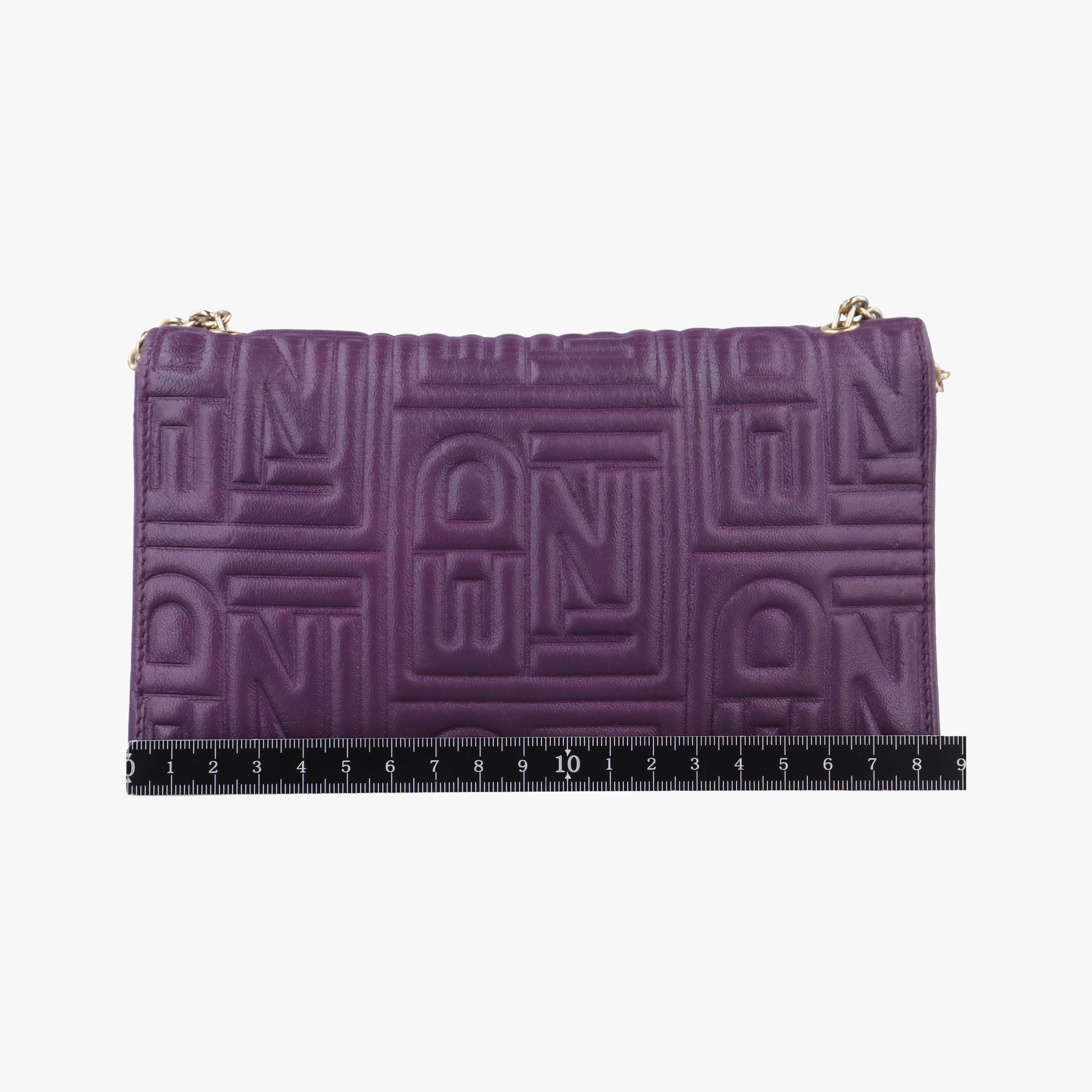 Embossed Logo Purple Leather 8M0219 2401-8M0219-YMY-089エンボス ロゴ パープル レザー 8M0219 2401-8M0219-YMY-089