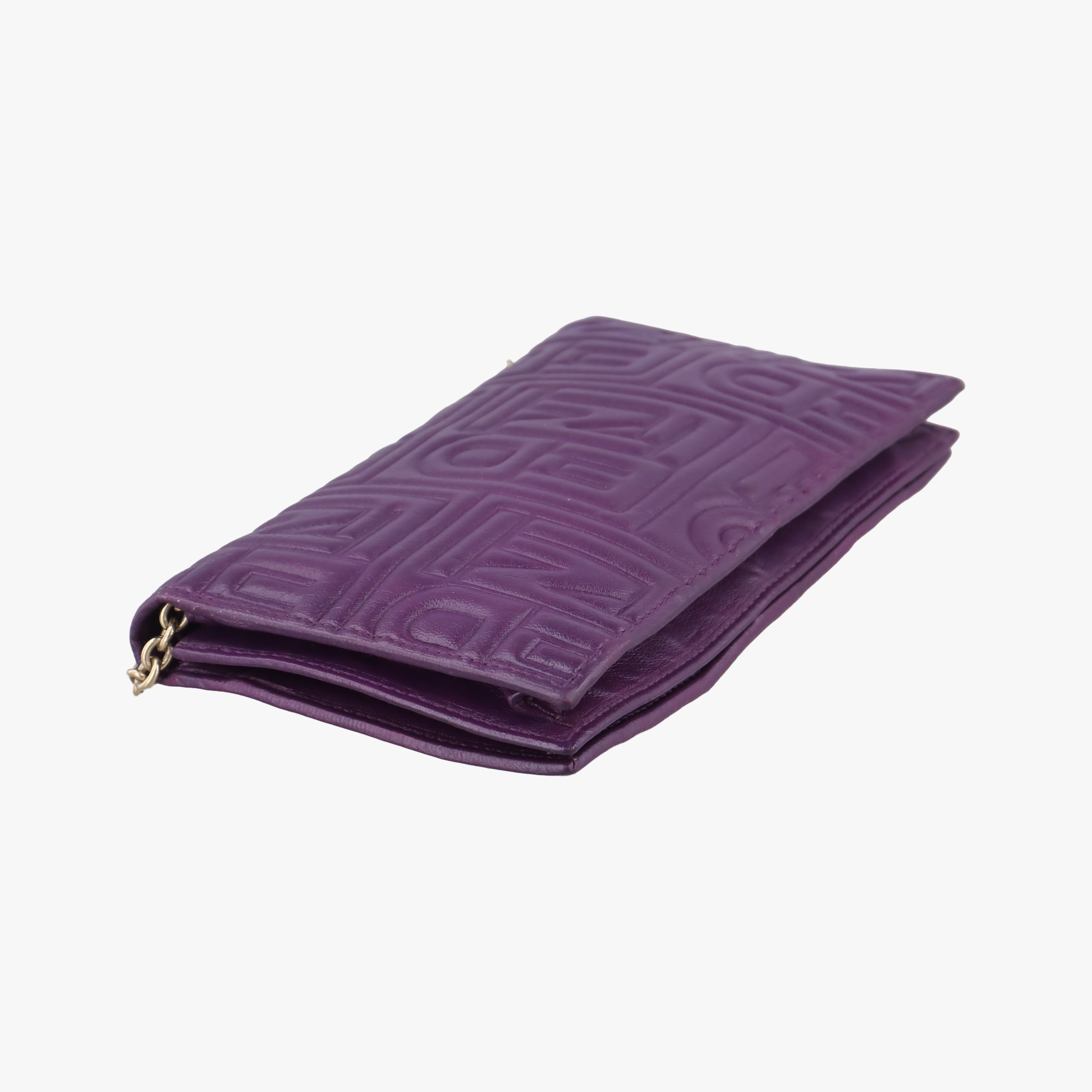 Embossed Logo Purple Leather 8M0219 2401-8M0219-YMY-089エンボス ロゴ パープル レザー 8M0219 2401-8M0219-YMY-089