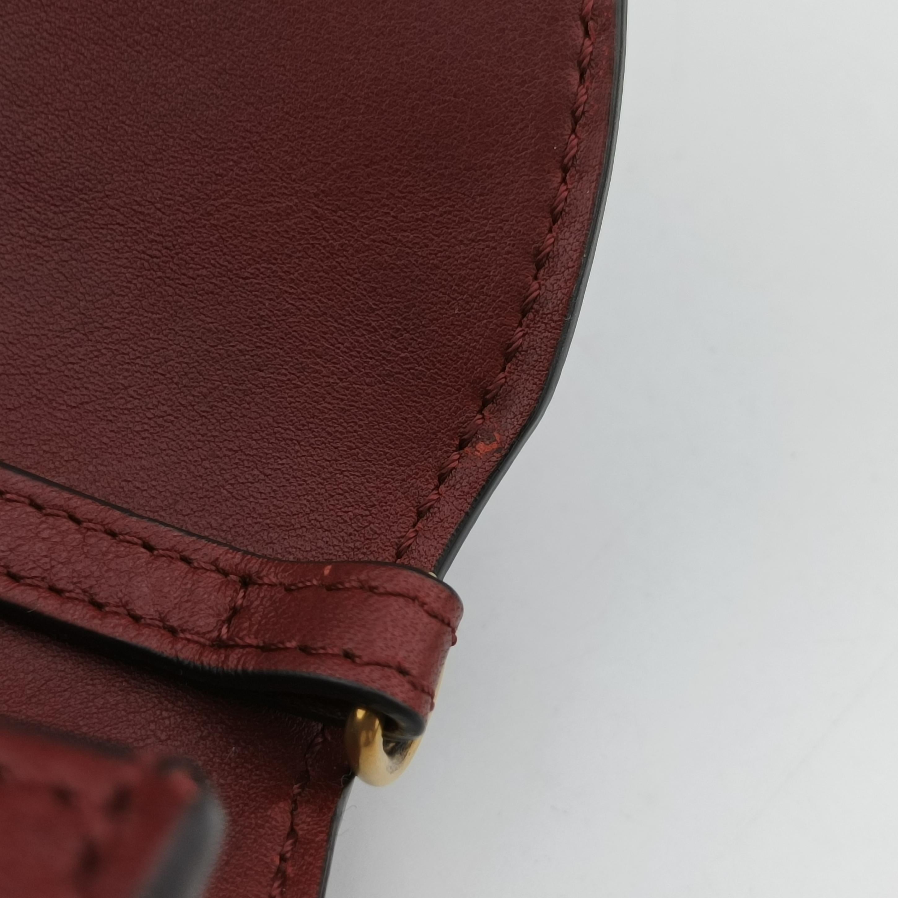 Nile Minaudiere Burgundy Leather 03-17-99-65ナイル ミノディエール ワインレッド レザー 03-17-99-65