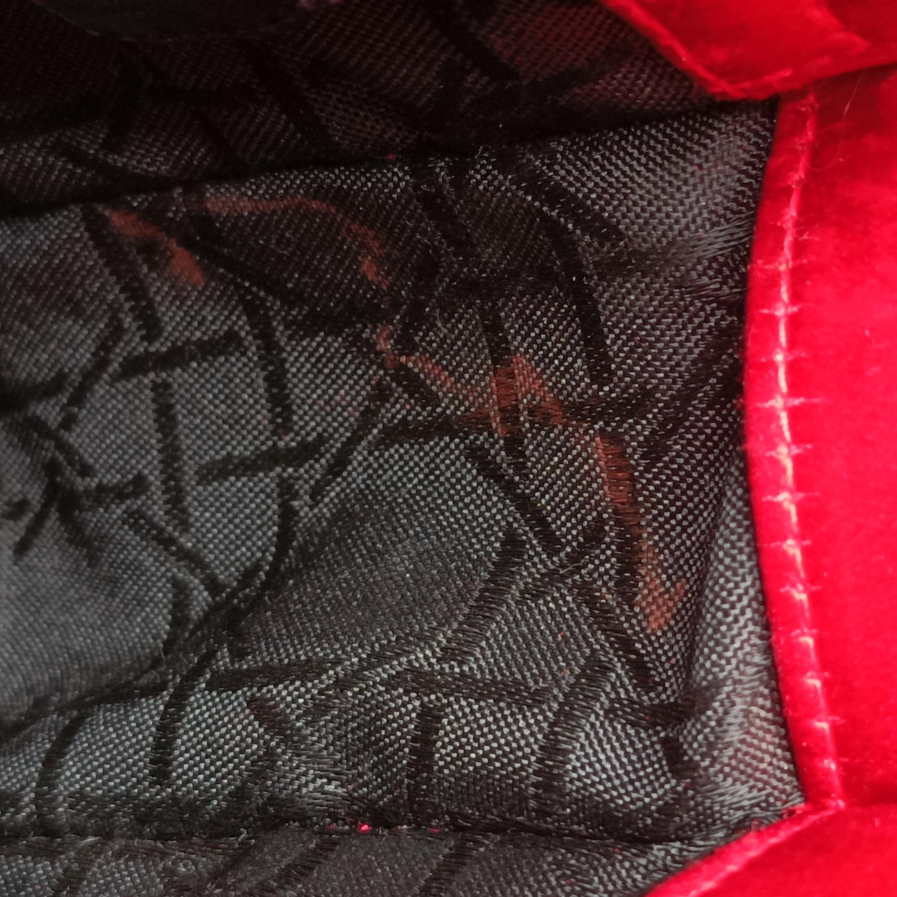 Lady Dior Red silk MA-0929レディディオール レッド シルク MA-0929