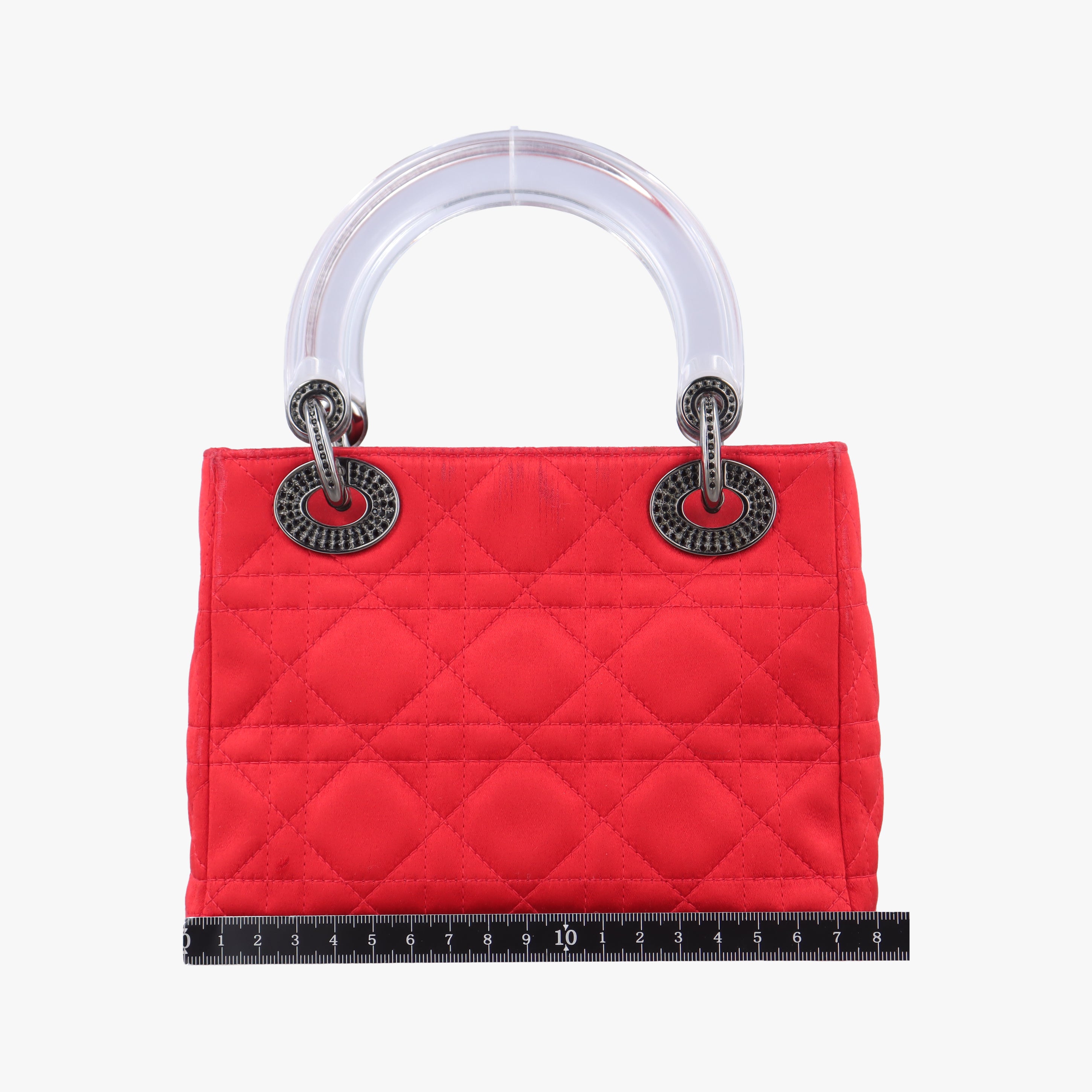 Lady Dior Red silk MA-0929レディディオール レッド シルク MA-0929