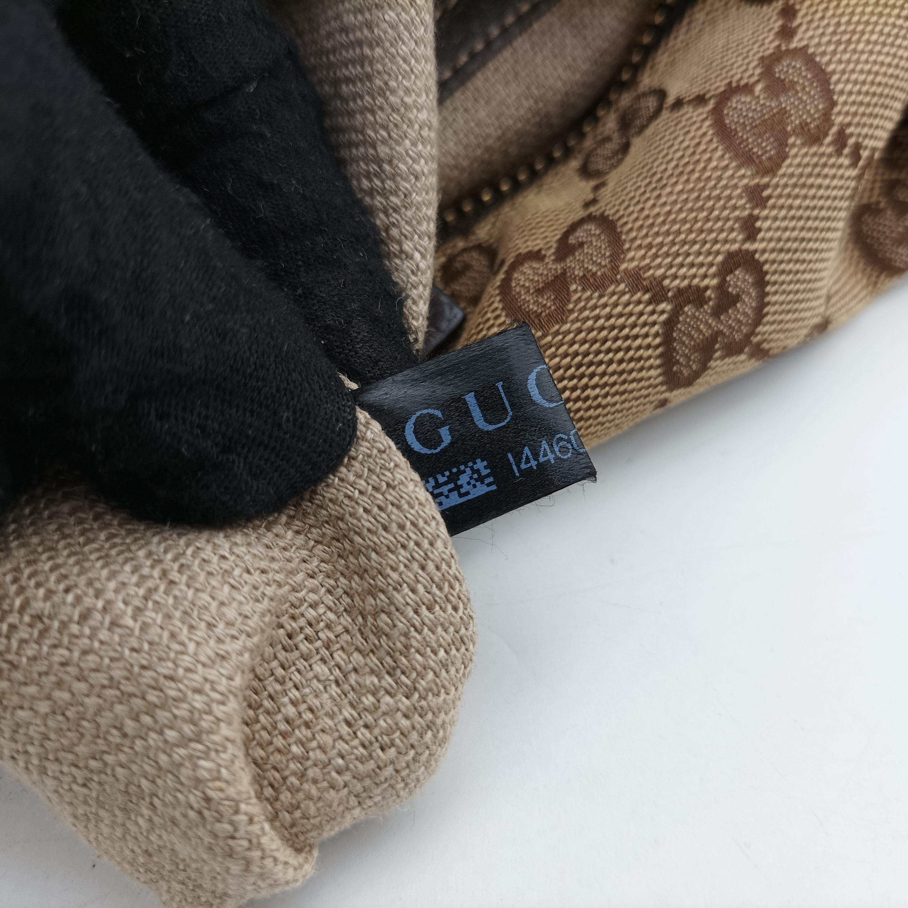 Monogram GG Brown Leather x canvas 220145 I4460468モノグラムジージー ブラウン レザー×キャンバス 220145 I4460468