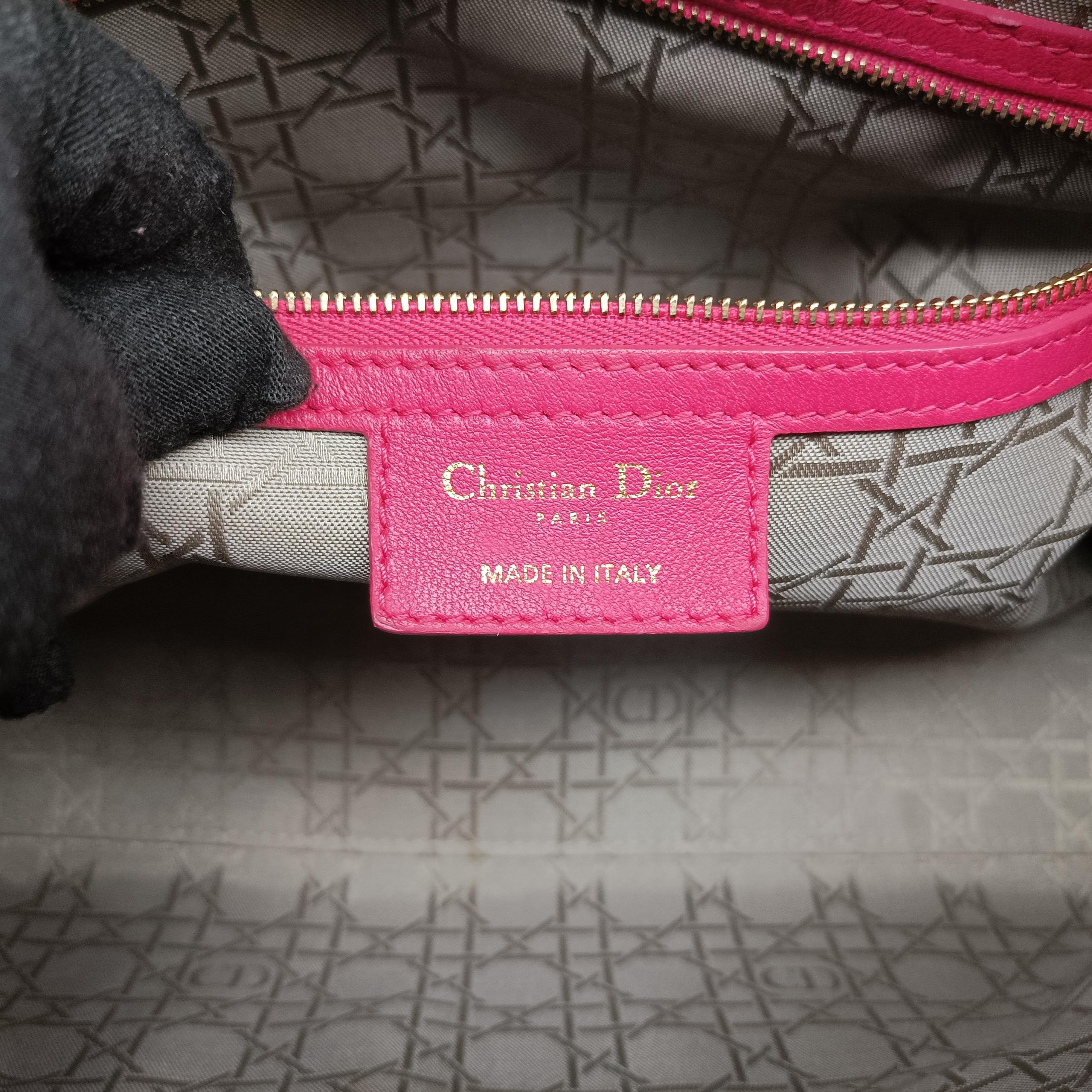 Lady Dior Rose lambskin 18-MA-0124レディディオール ローズ レッド ラムスキン 18-MA-0124