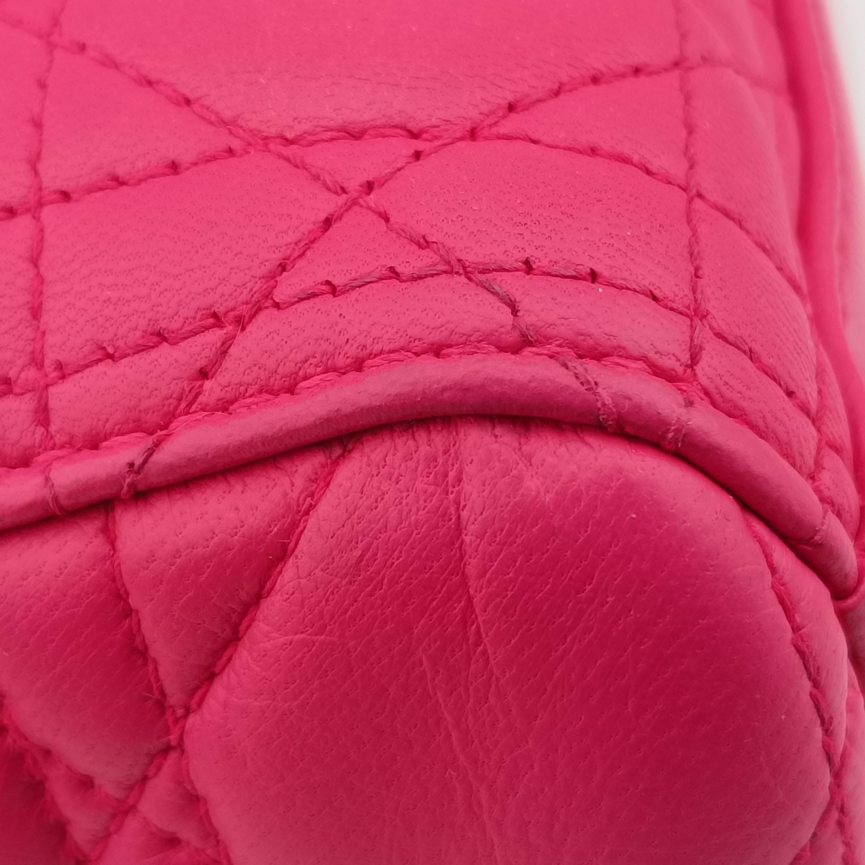 Lady Dior Rose lambskin 18-MA-0124レディディオール ローズ レッド ラムスキン 18-MA-0124