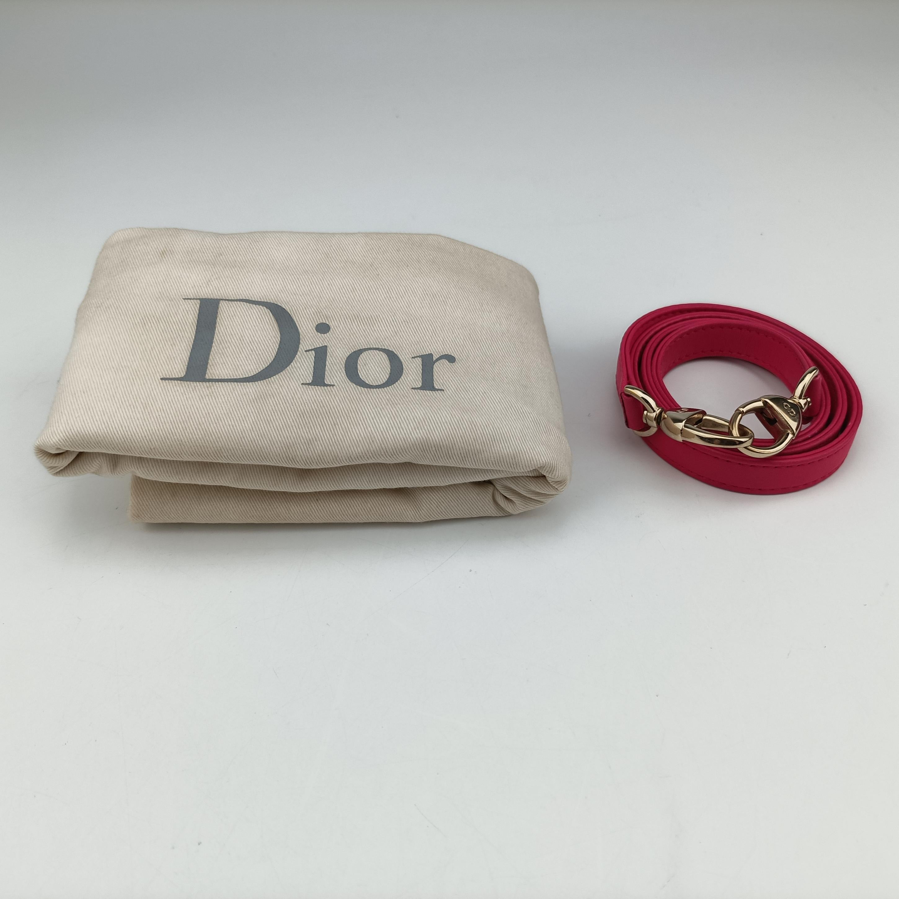 Lady Dior Rose lambskin 18-MA-0124レディディオール ローズ レッド ラムスキン 18-MA-0124