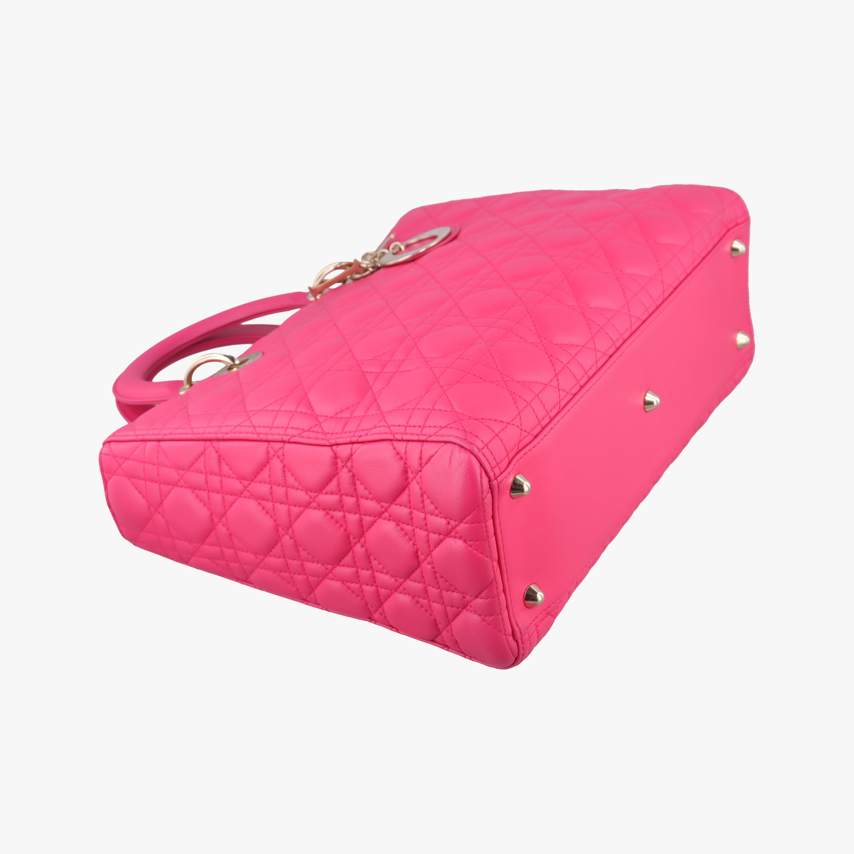 Lady Dior Rose lambskin 18-MA-0124レディディオール ローズ レッド ラムスキン 18-MA-0124