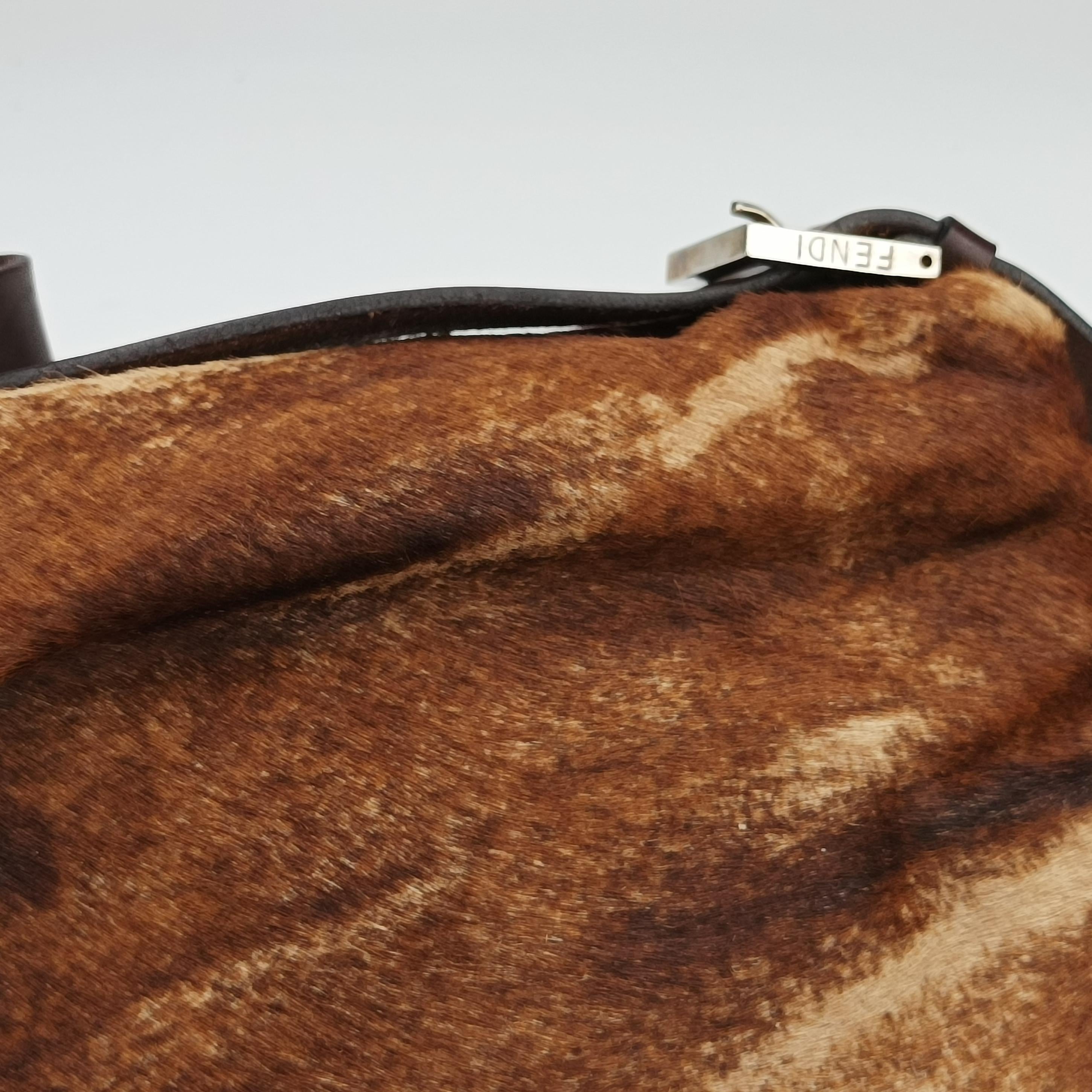 Baguette Brown×Multicolour ponyhair 26424 2372-26424-01-9マンマバケット ブラウン×マルチカラー ハラコ 26424 2372-26424-01-9