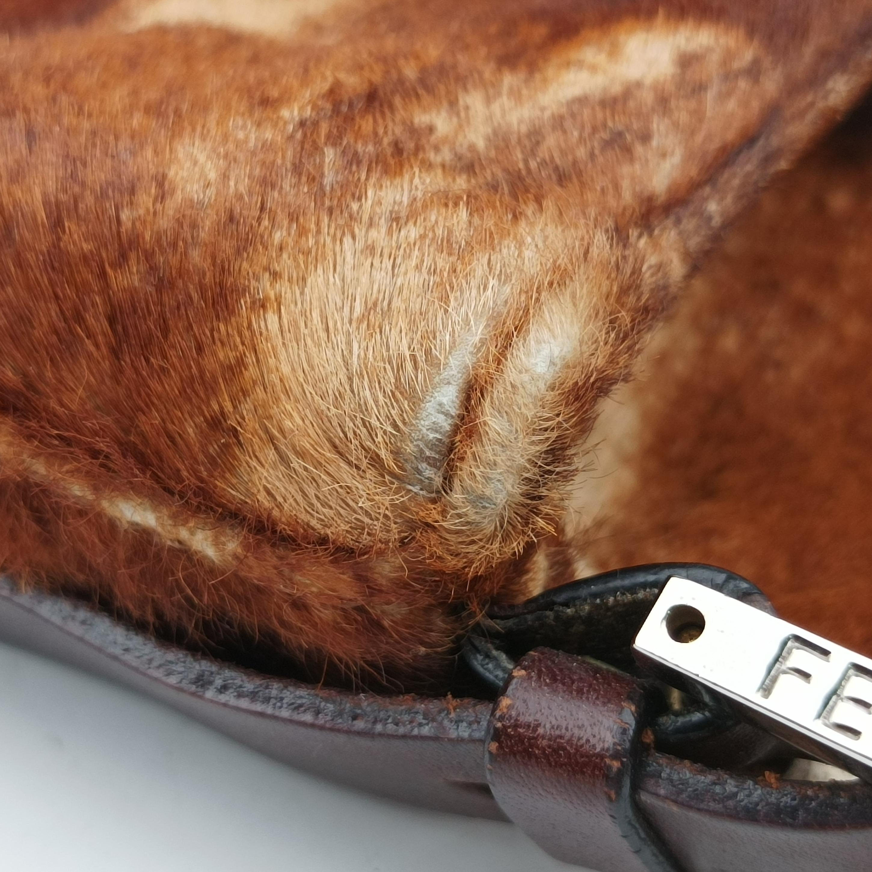 Baguette Brown×Multicolour ponyhair 26424 2372-26424-01-9マンマバケット ブラウン×マルチカラー ハラコ 26424 2372-26424-01-9